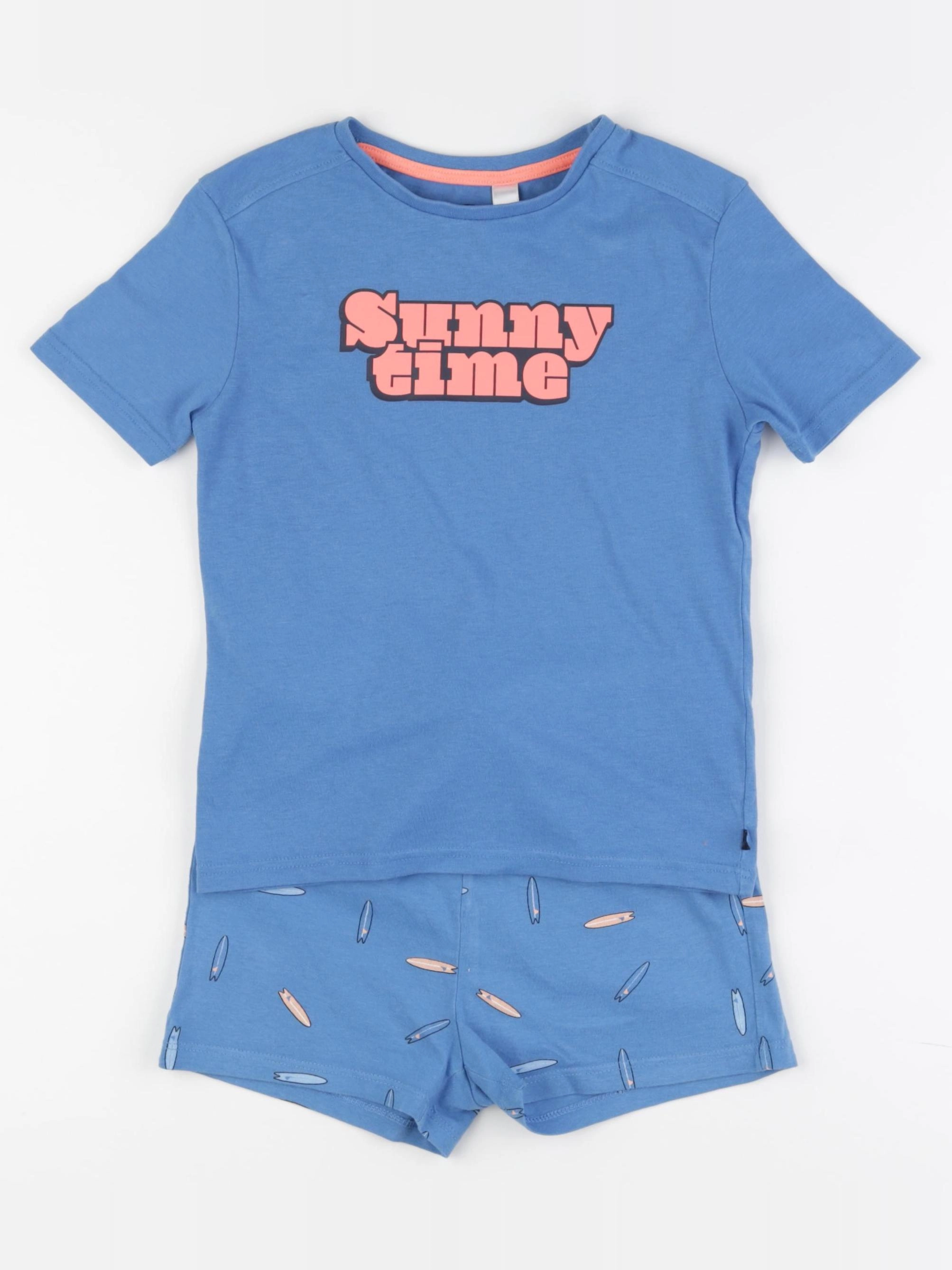 Okaidi - pyjama coton bleu - 5 ans