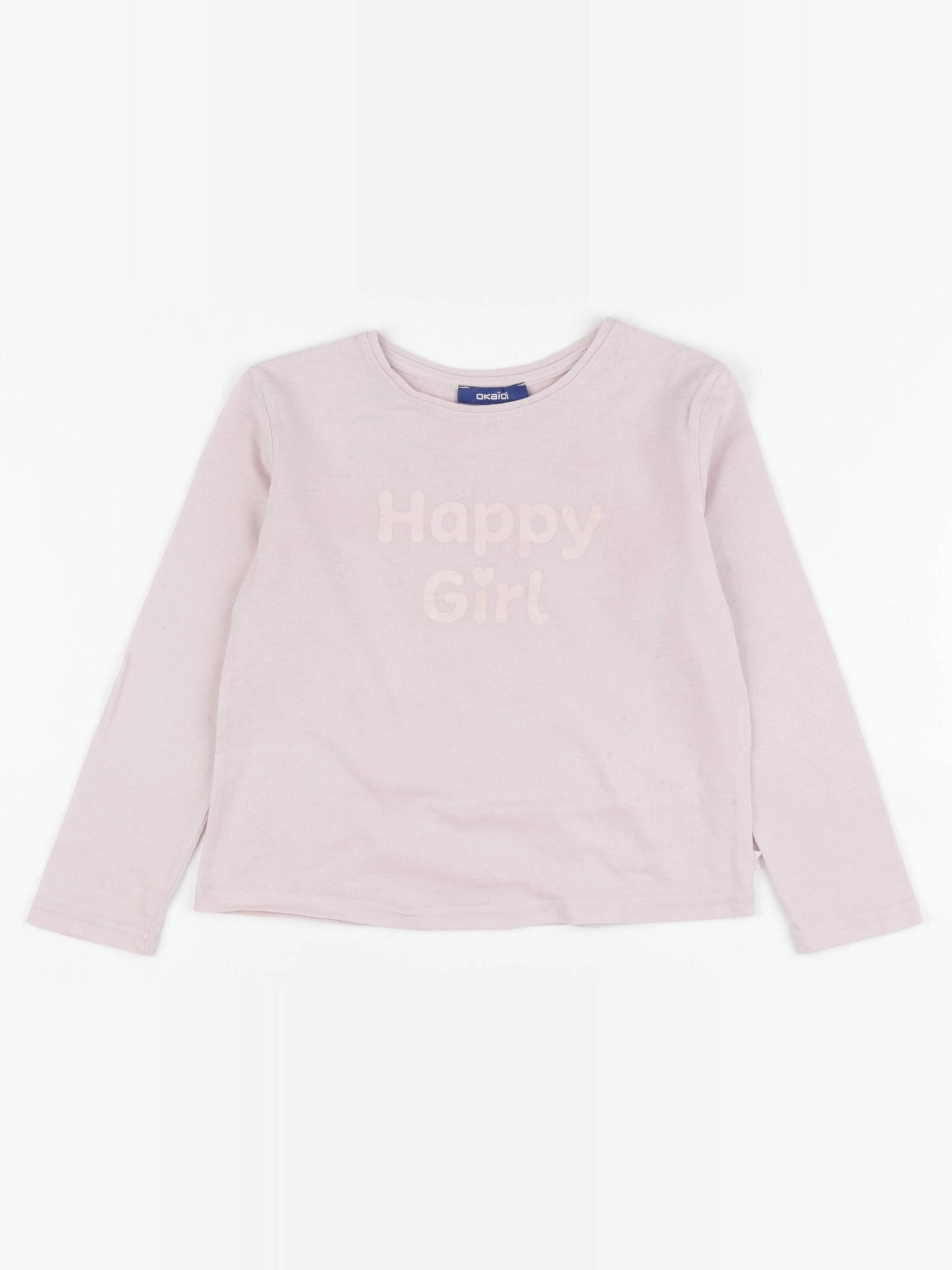 Okaidi - tee-shirt rose - 4 ans