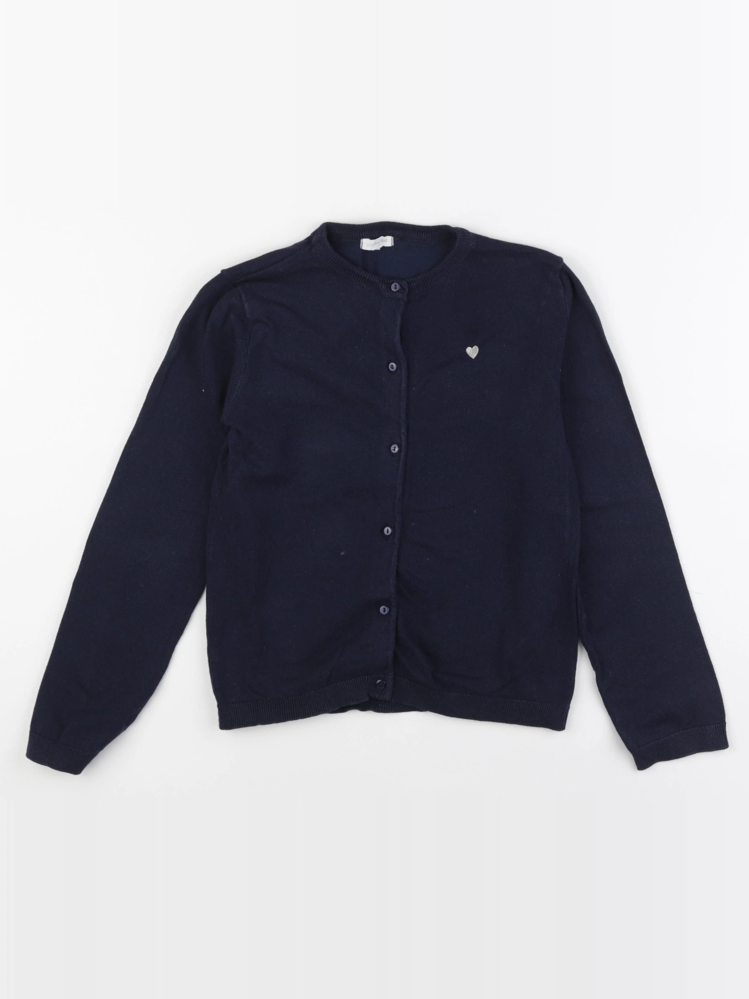 Vertbaudet - gilet bleu, or - 10 ans