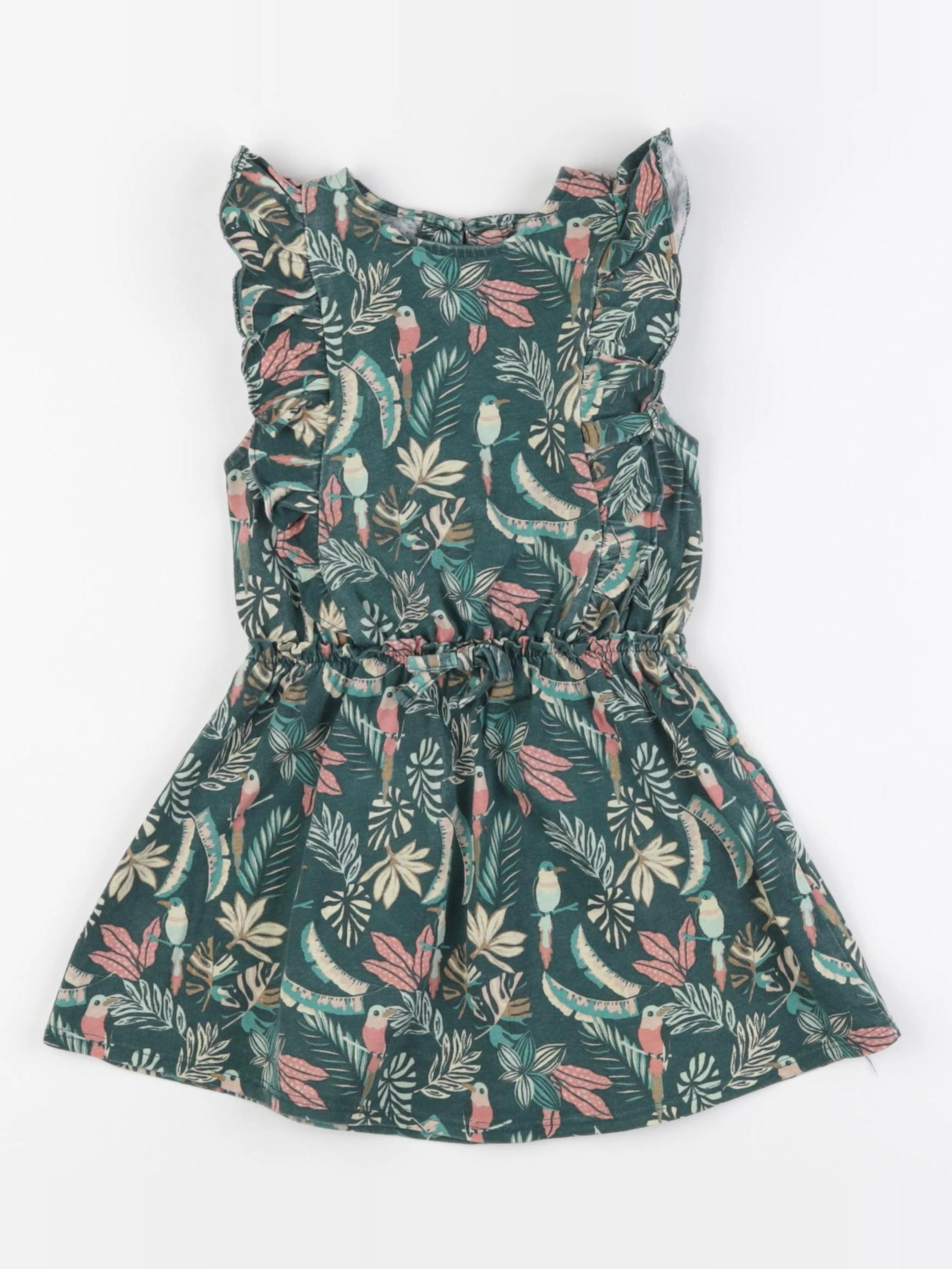 Vertbaudet - robe vert - 3 ans