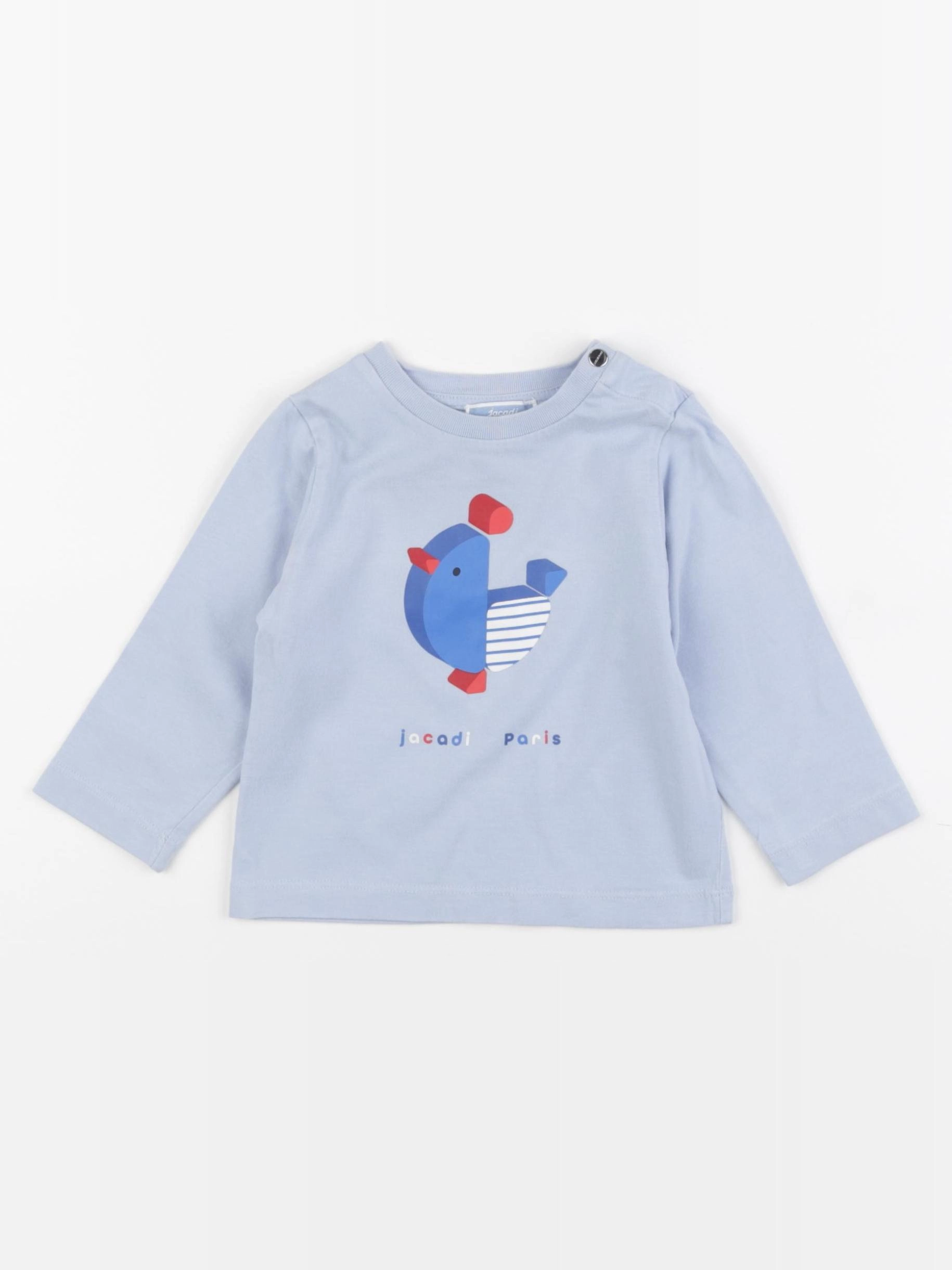 Jacadi - tee-shirt bleu - 12 mois