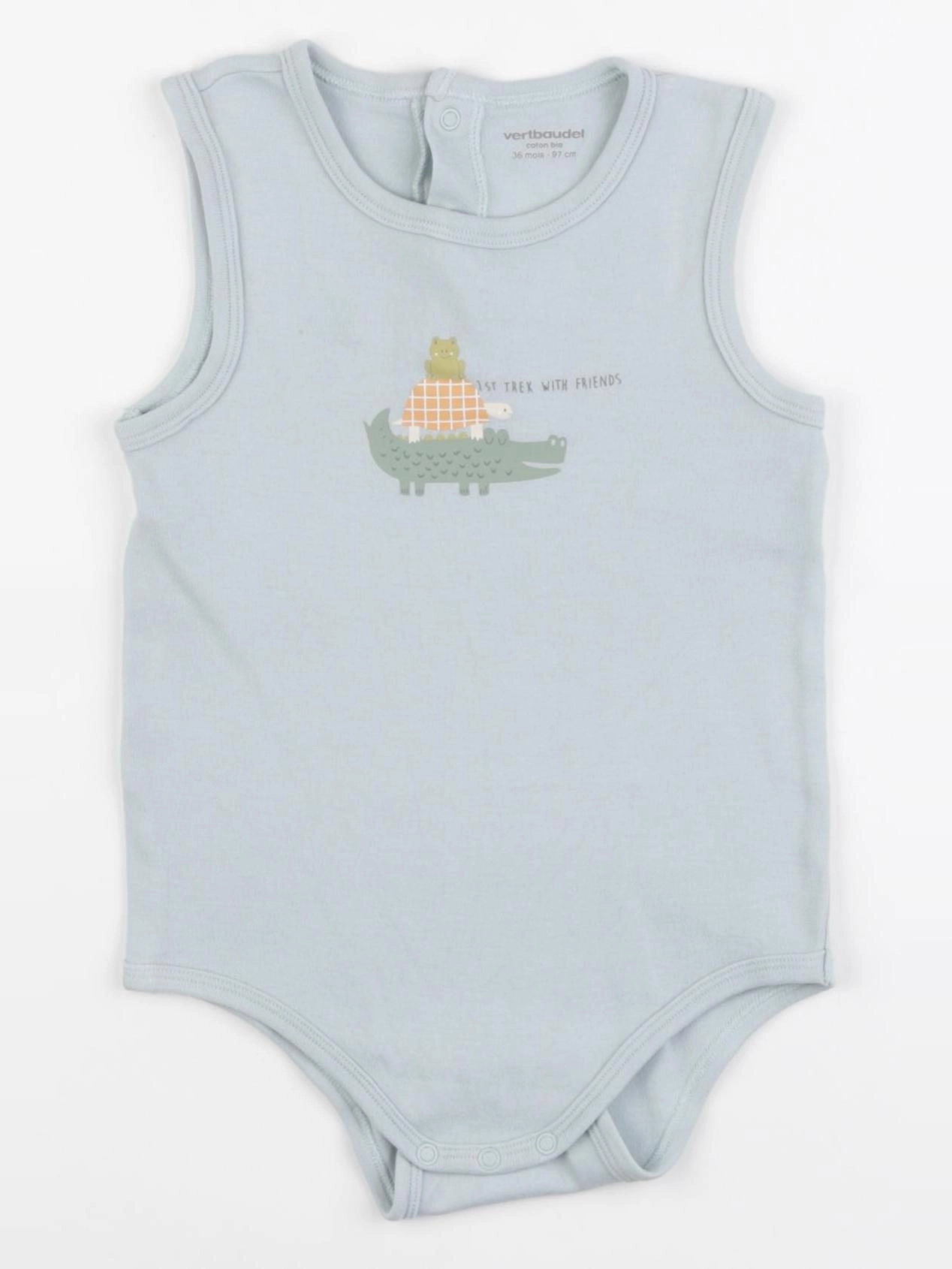 Vertbaudet - body bleu - 36 mois