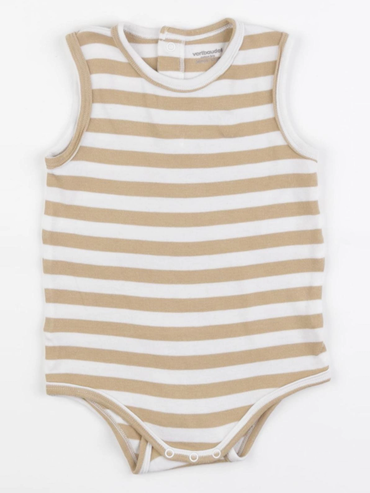 Vertbaudet - body beige, marron - 36 mois