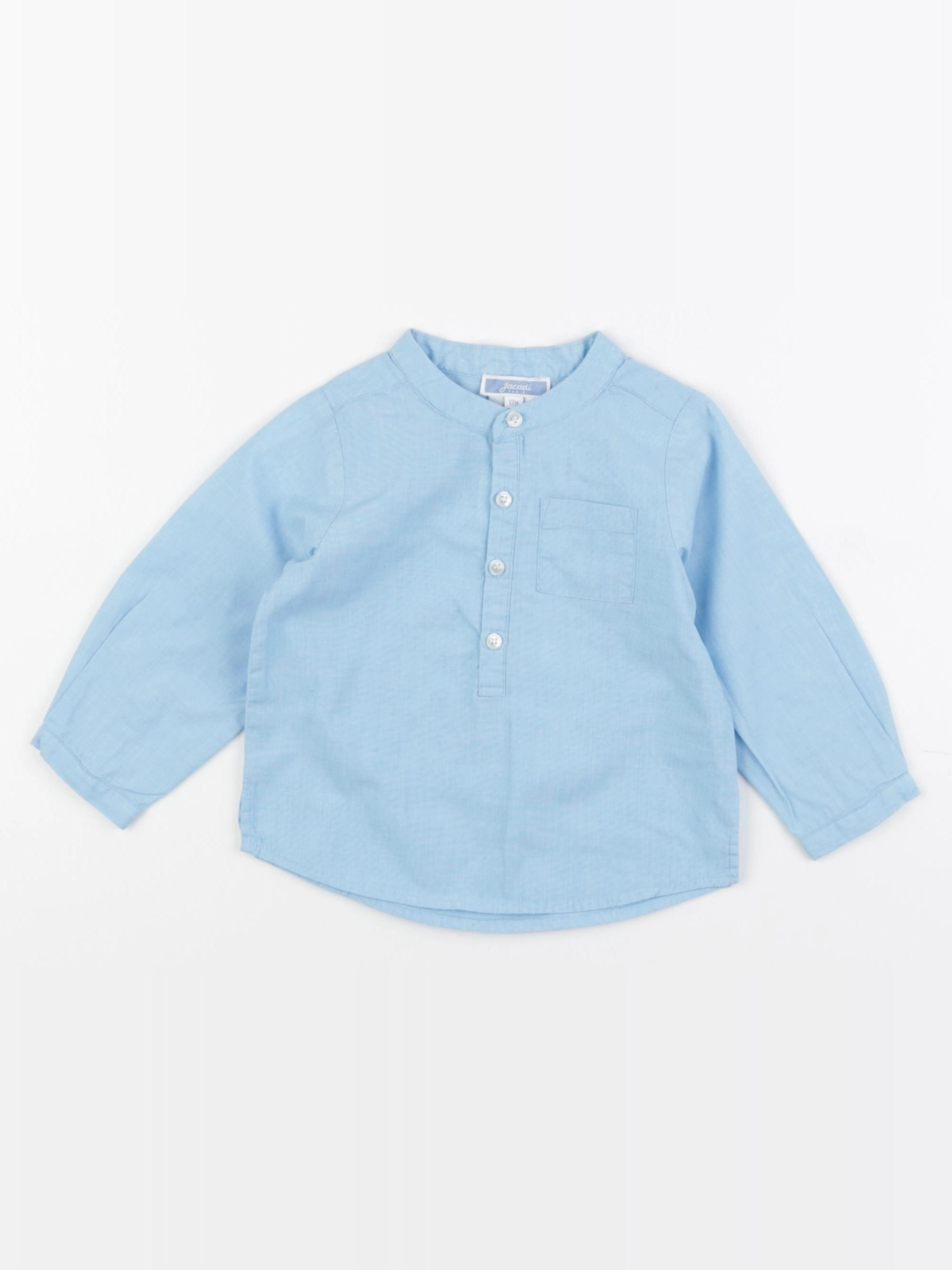 Jacadi - chemise bleu - 12 mois