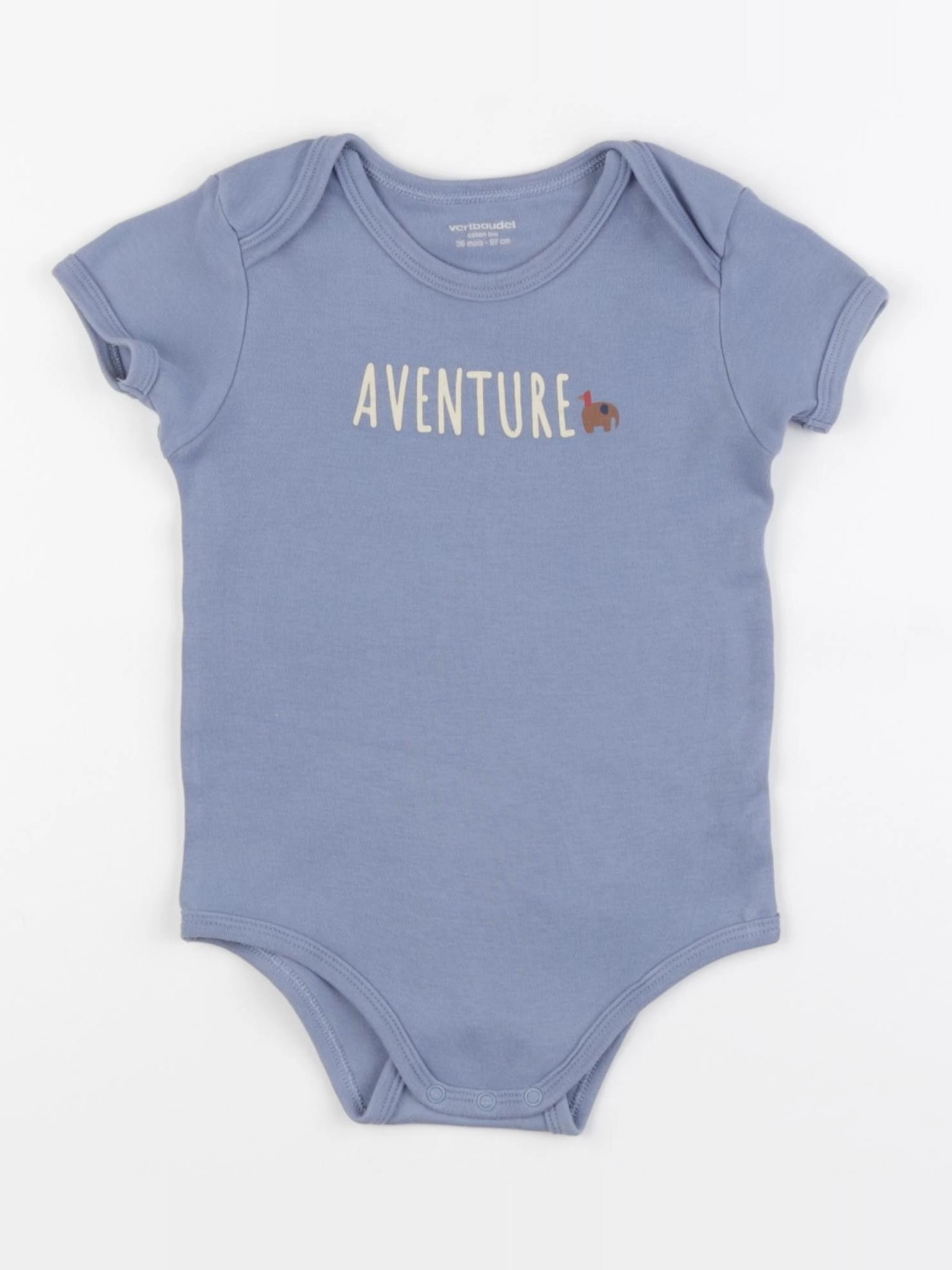 Vertbaudet - body bleu - 36 mois