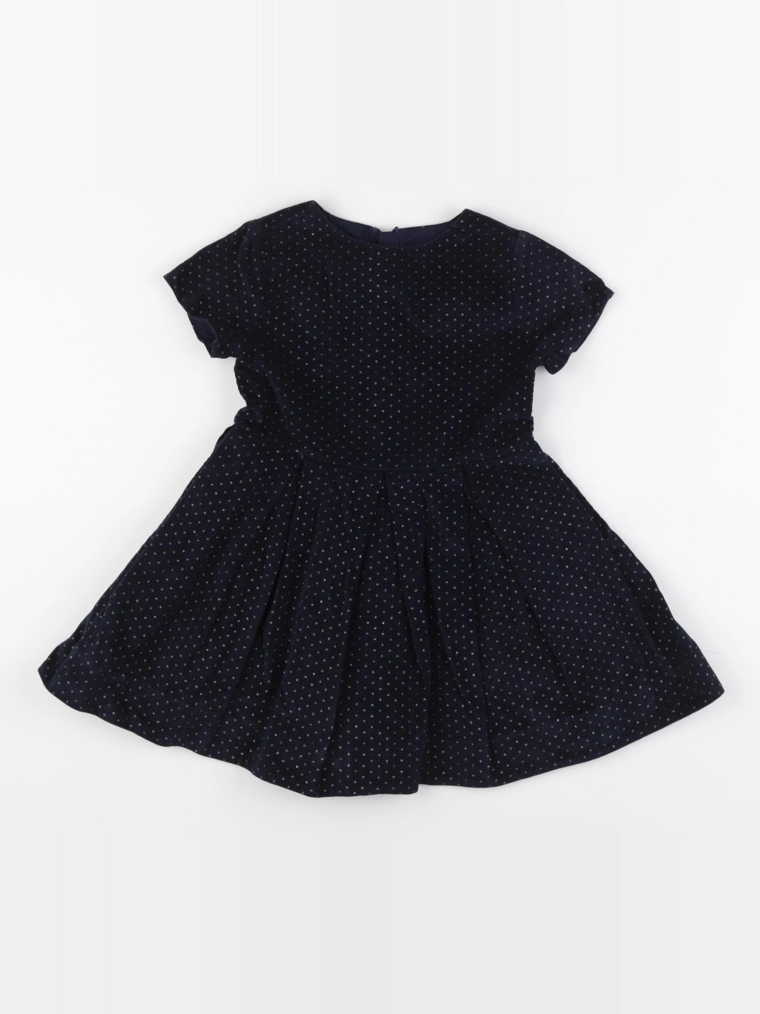 Jacadi - robe bleu, or - 3 ans