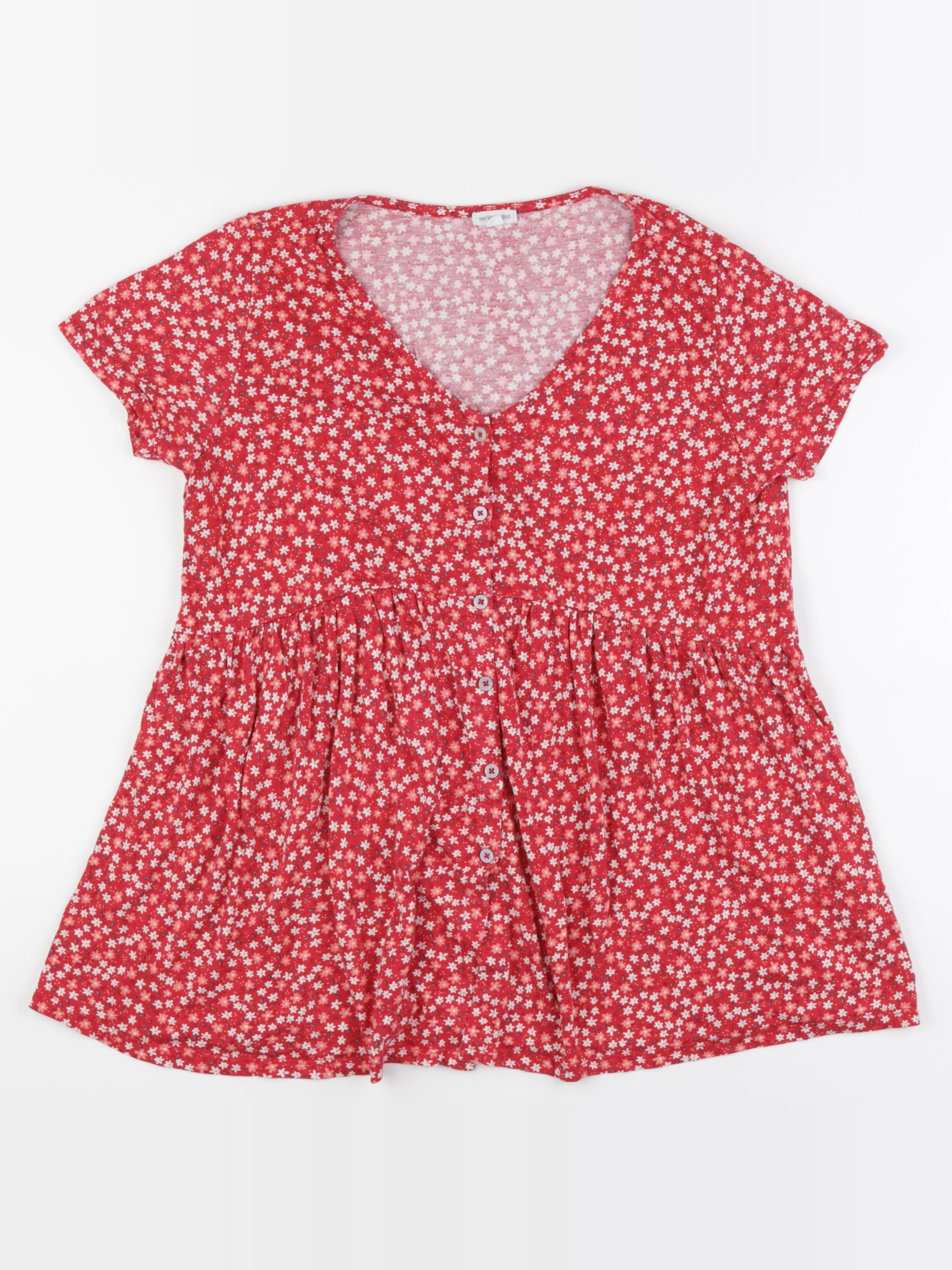 Vertbaudet - blouse grossesse rouge - 42 à 44