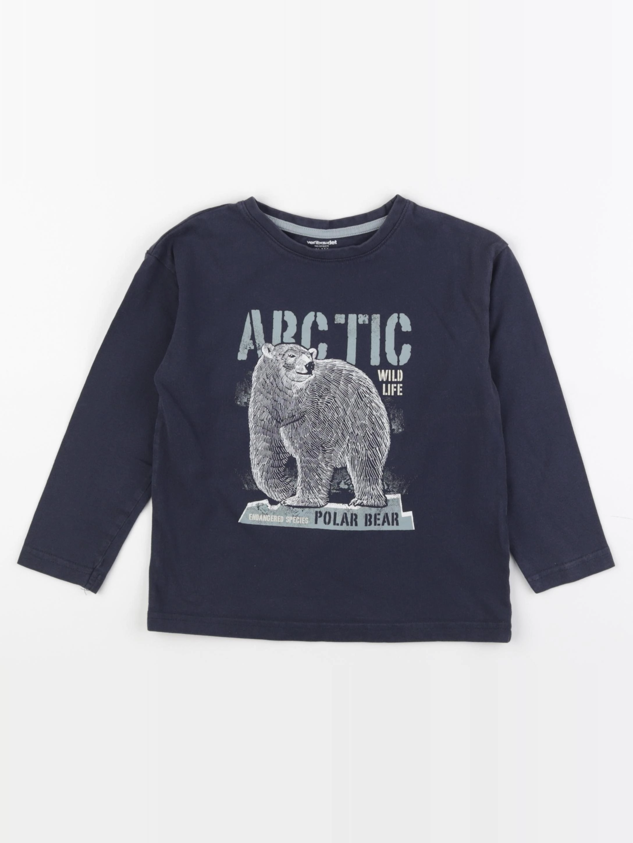 Vertbaudet - tee-shirt bleu - 6 ans
