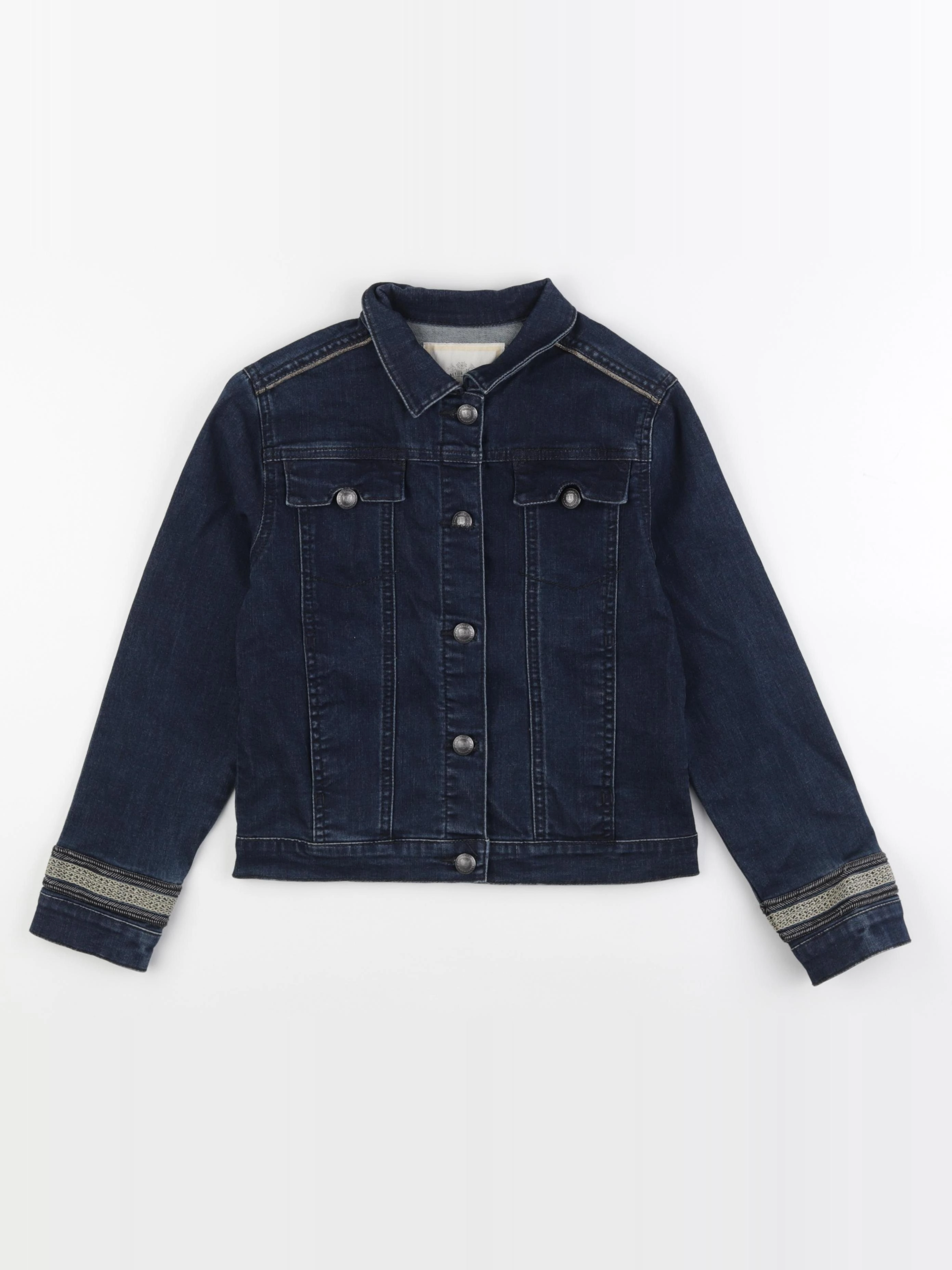 IKKS - veste imprimé au dos bleu, or - 10 ans
