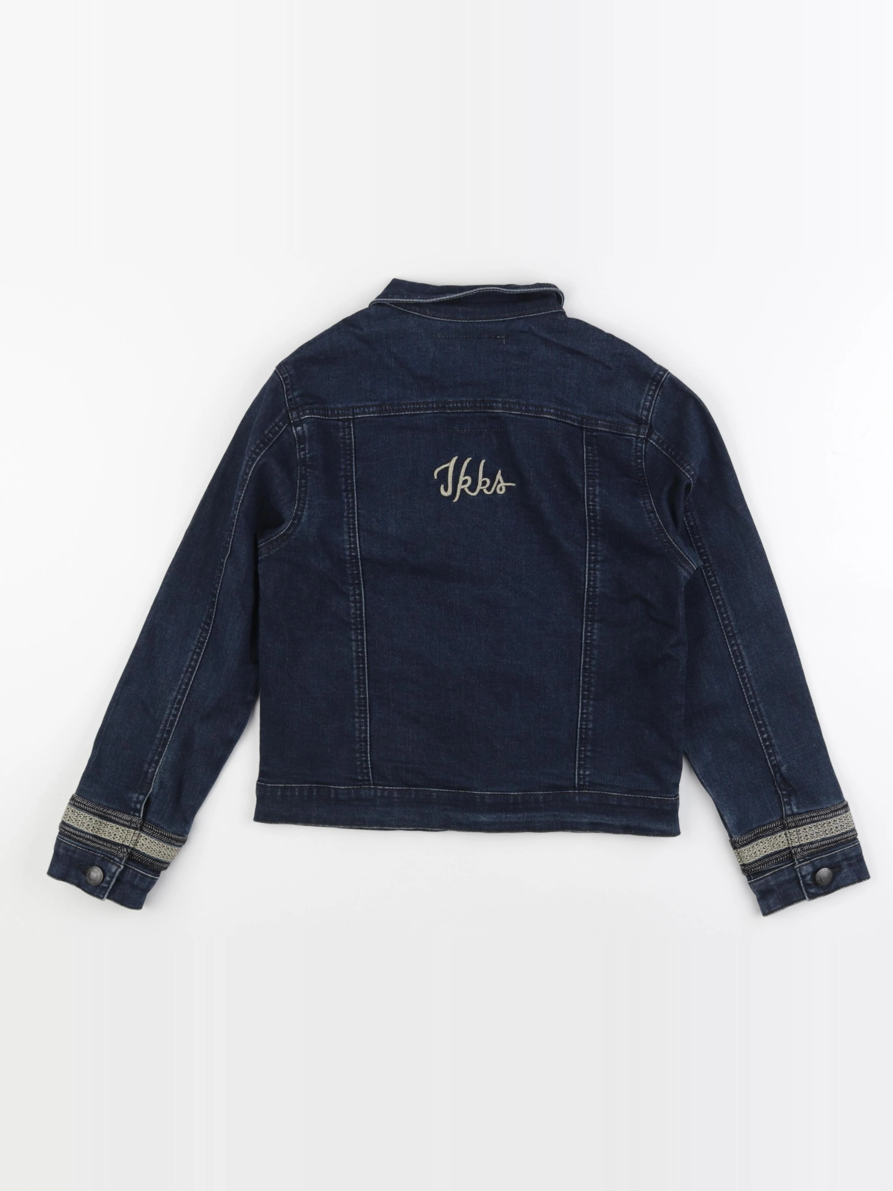 IKKS - veste imprimé au dos bleu, or - 10 ans