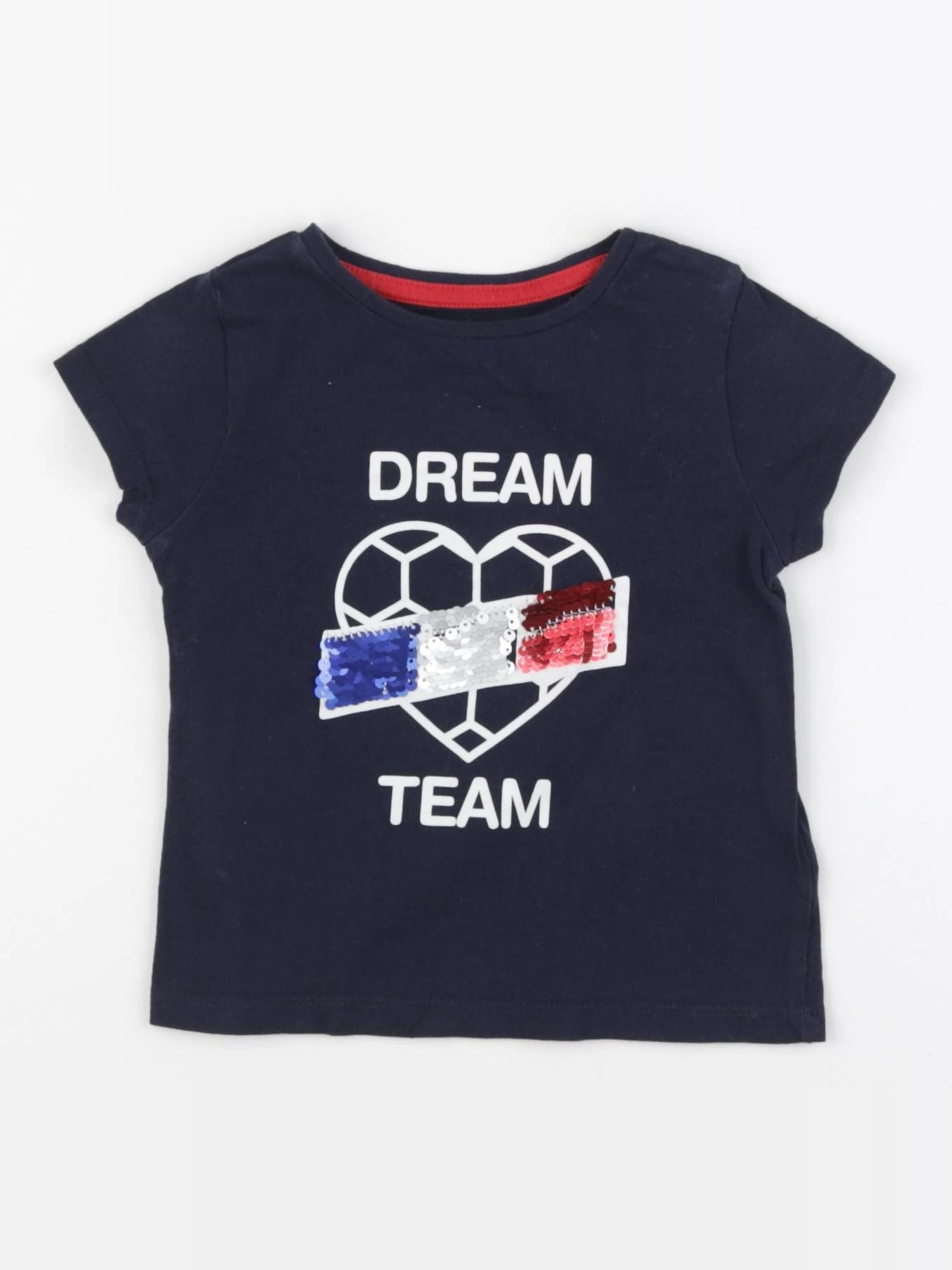 Vertbaudet - tee-shirt bleu - 2 ans