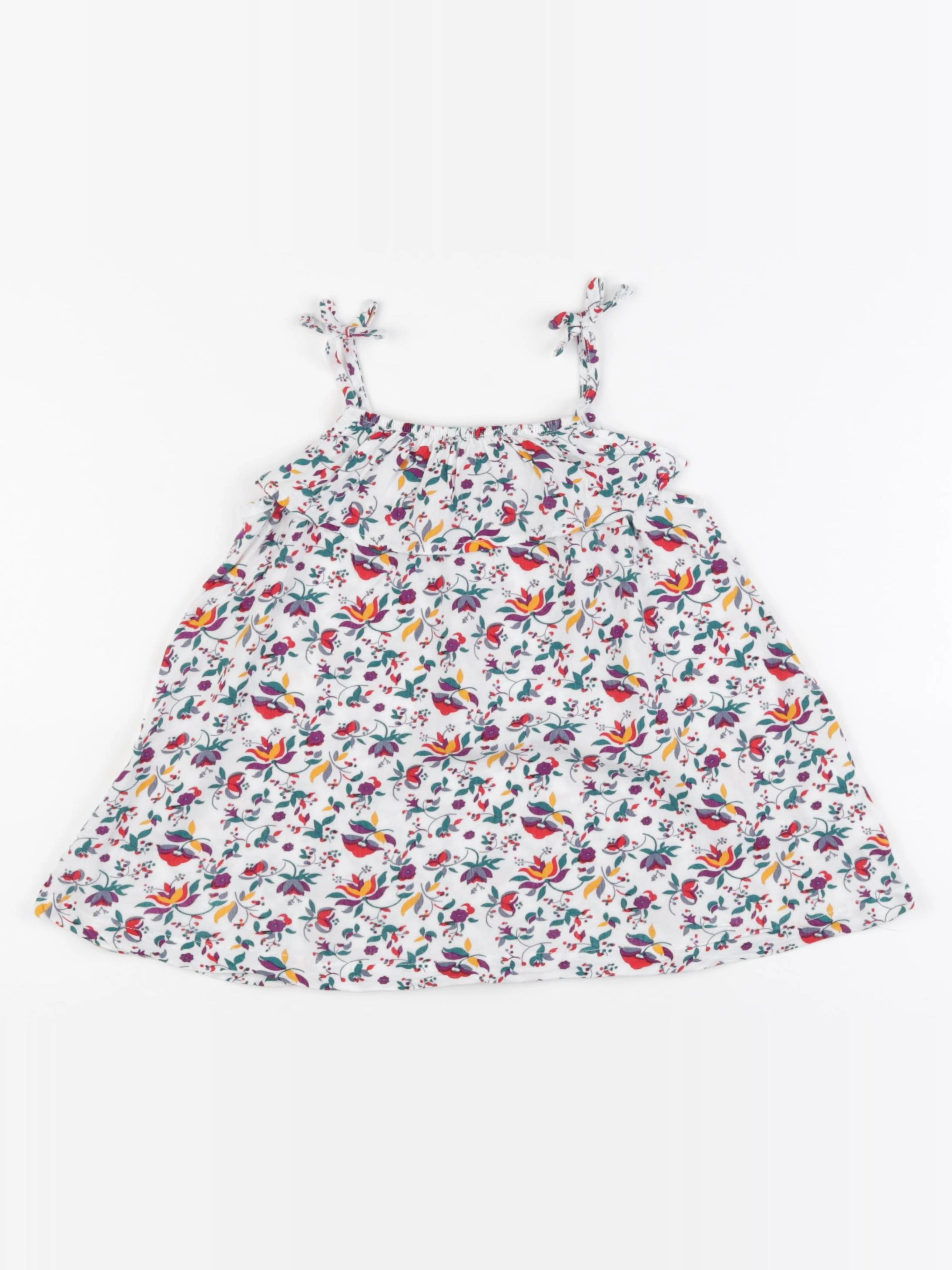 Vertbaudet - robe multicolore - 2 ans