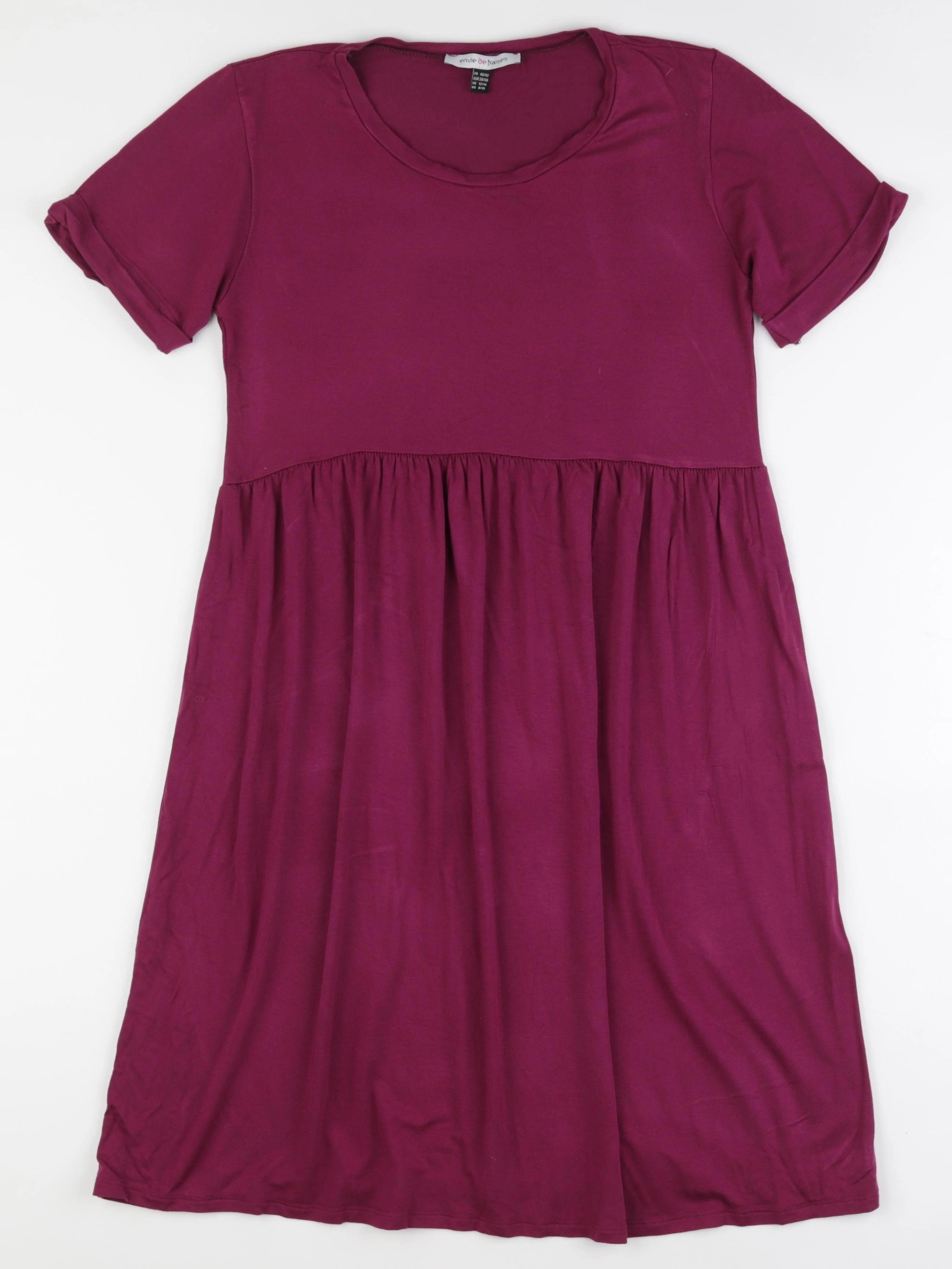 Envie de fraise - robe grossesse violet - 40 à 42