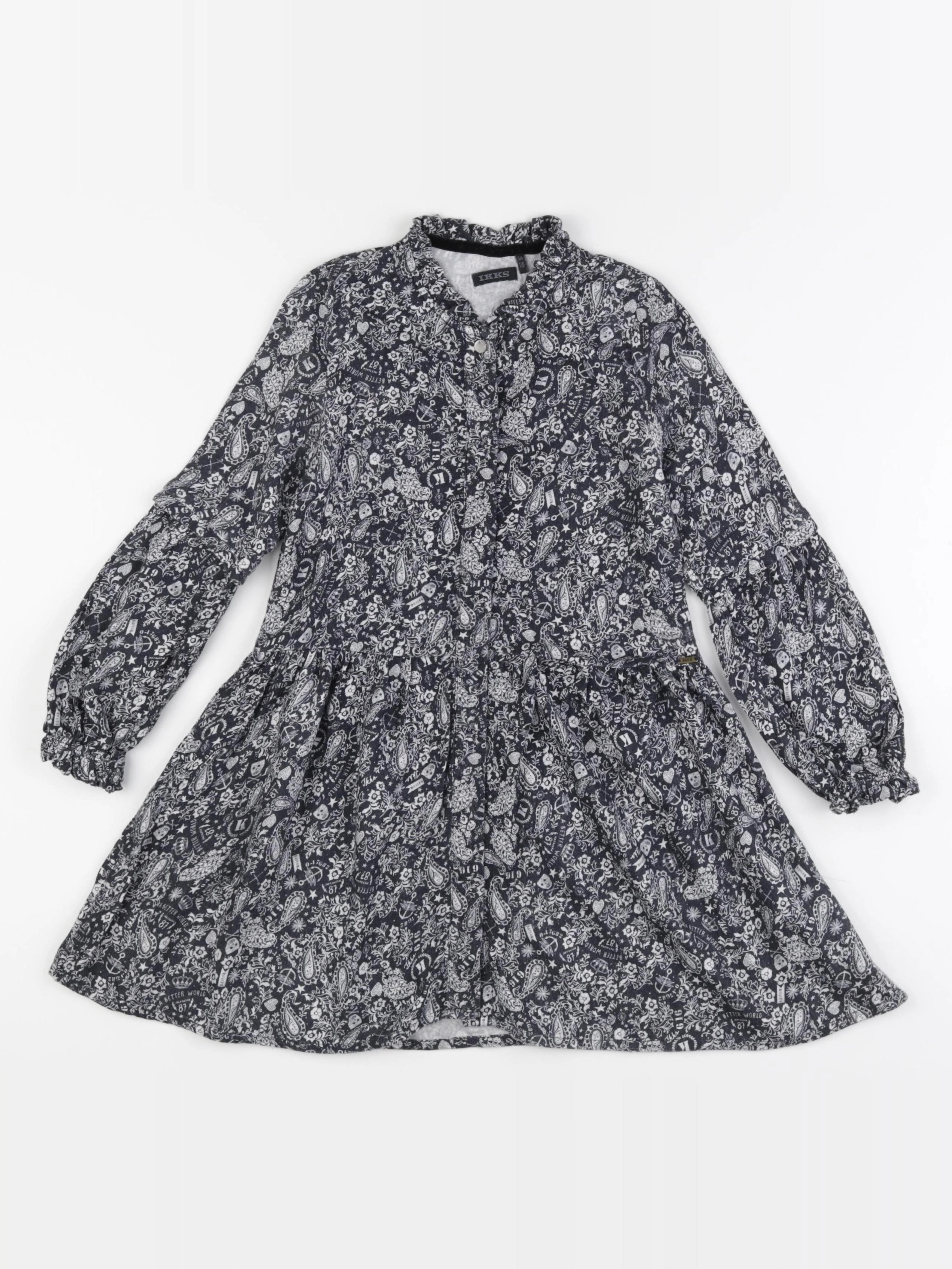 IKKS - robe noir - 5 ans