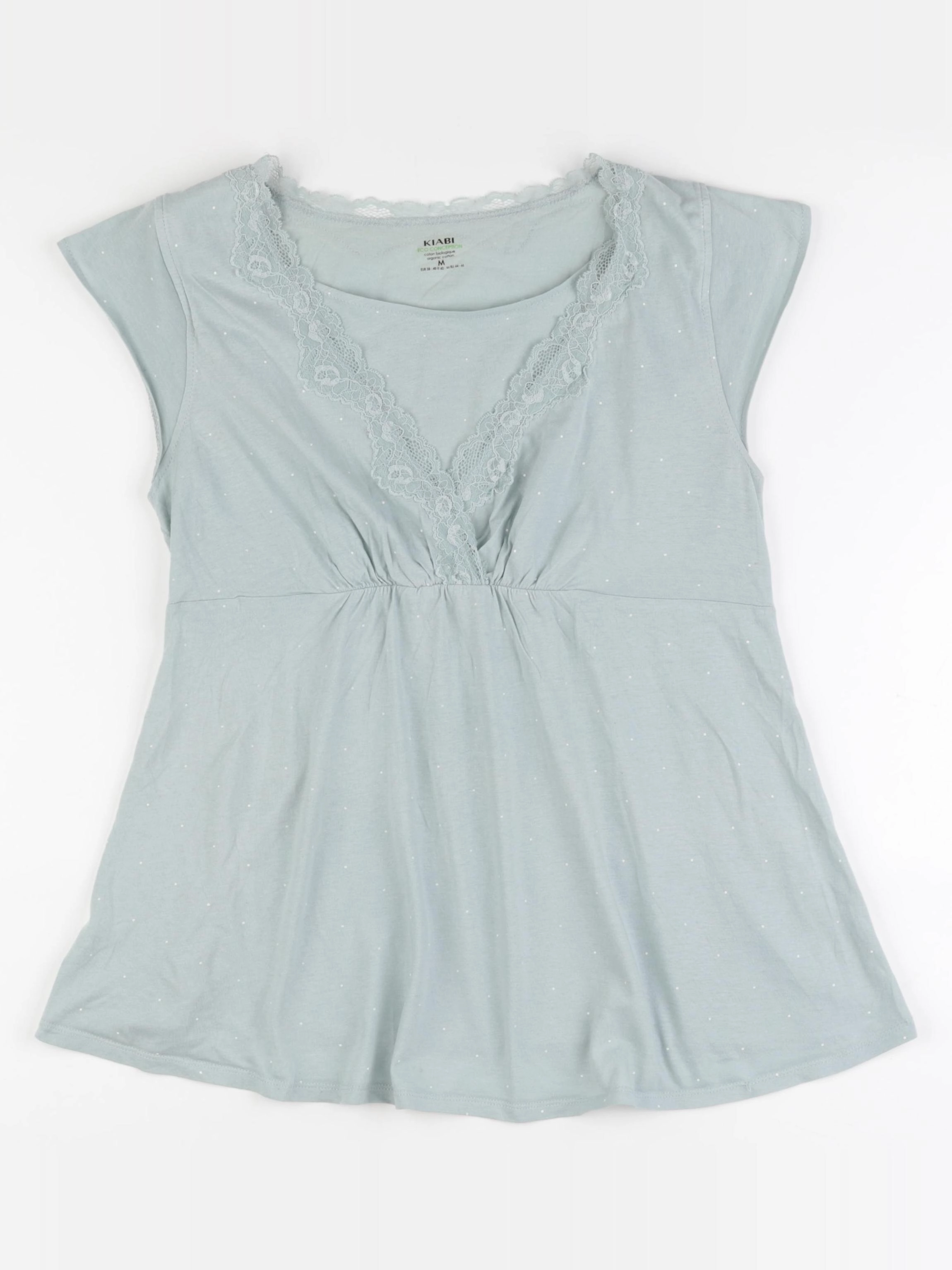 Kiabi - tee-shirt grossesse vert - 38