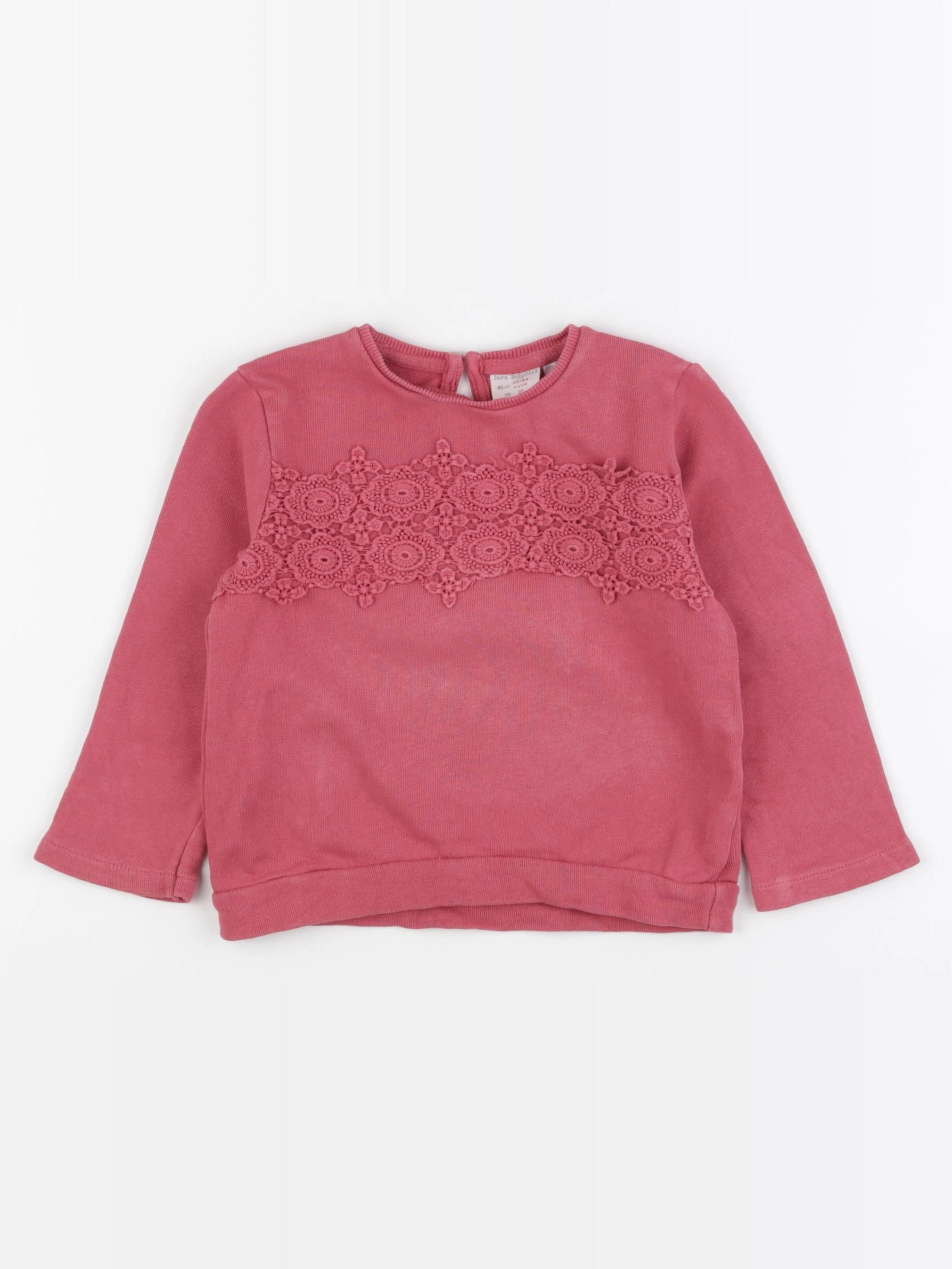 Zara - sweat rose - 18/24 mois