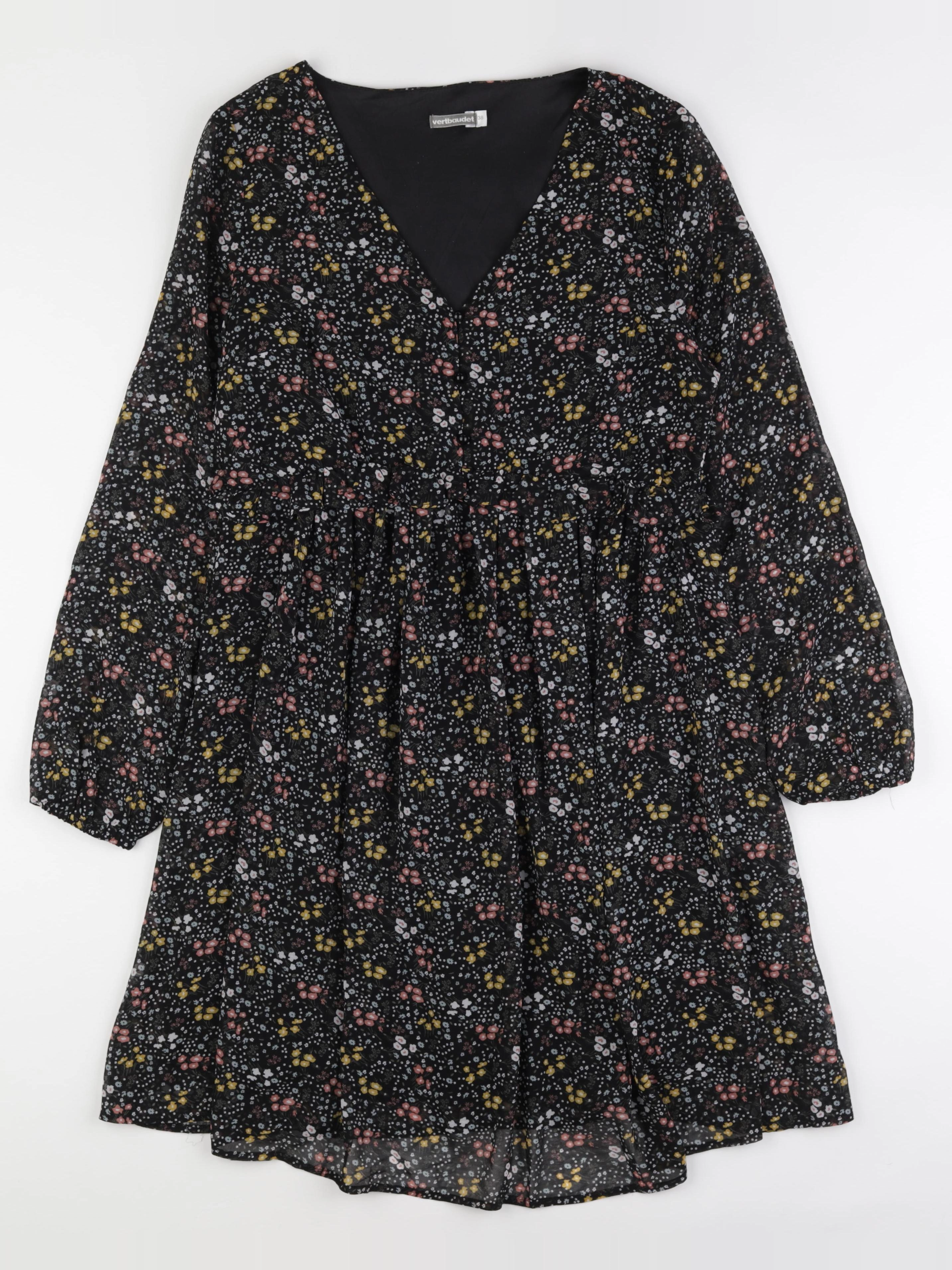 Vertbaudet - robe allaitement, grossesse noir - 38