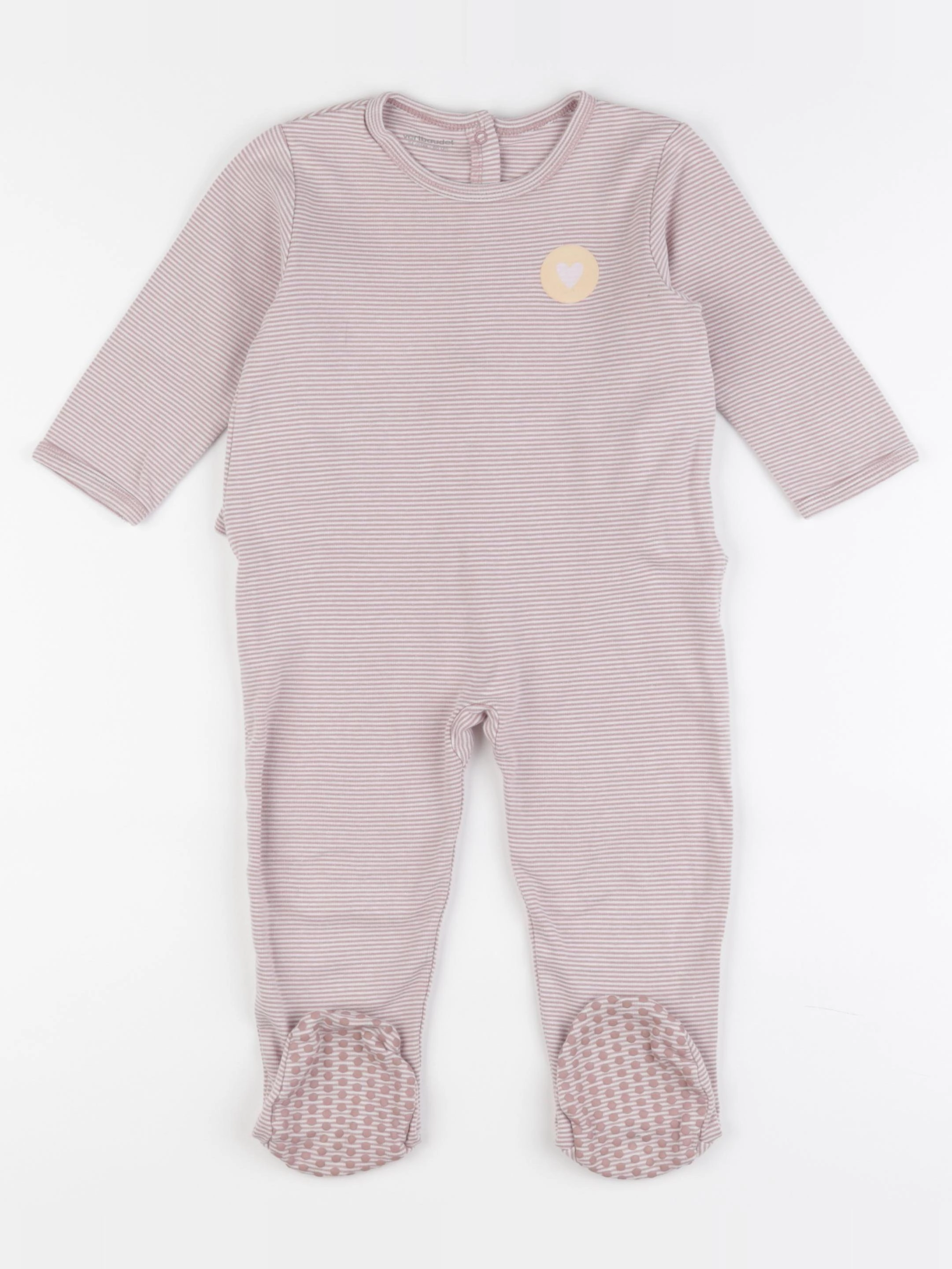 Vertbaudet - pyjama coton rose - 24 mois