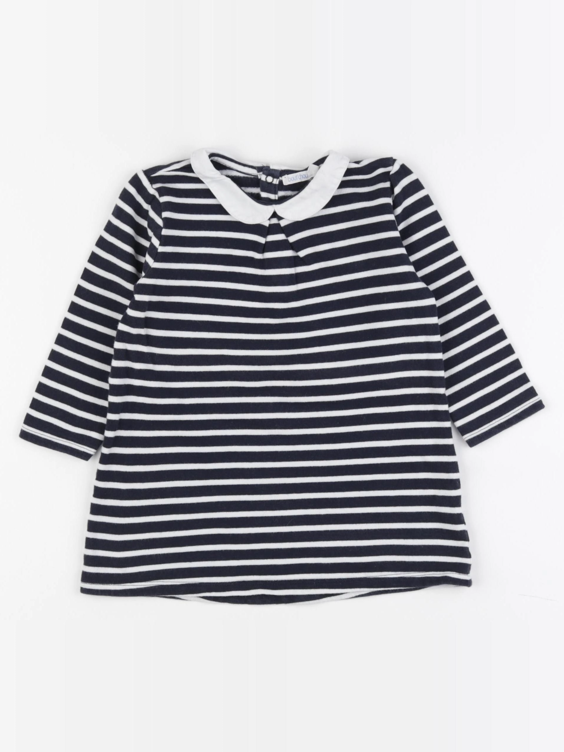 Boutchou - robe blanc, bleu - 24 mois