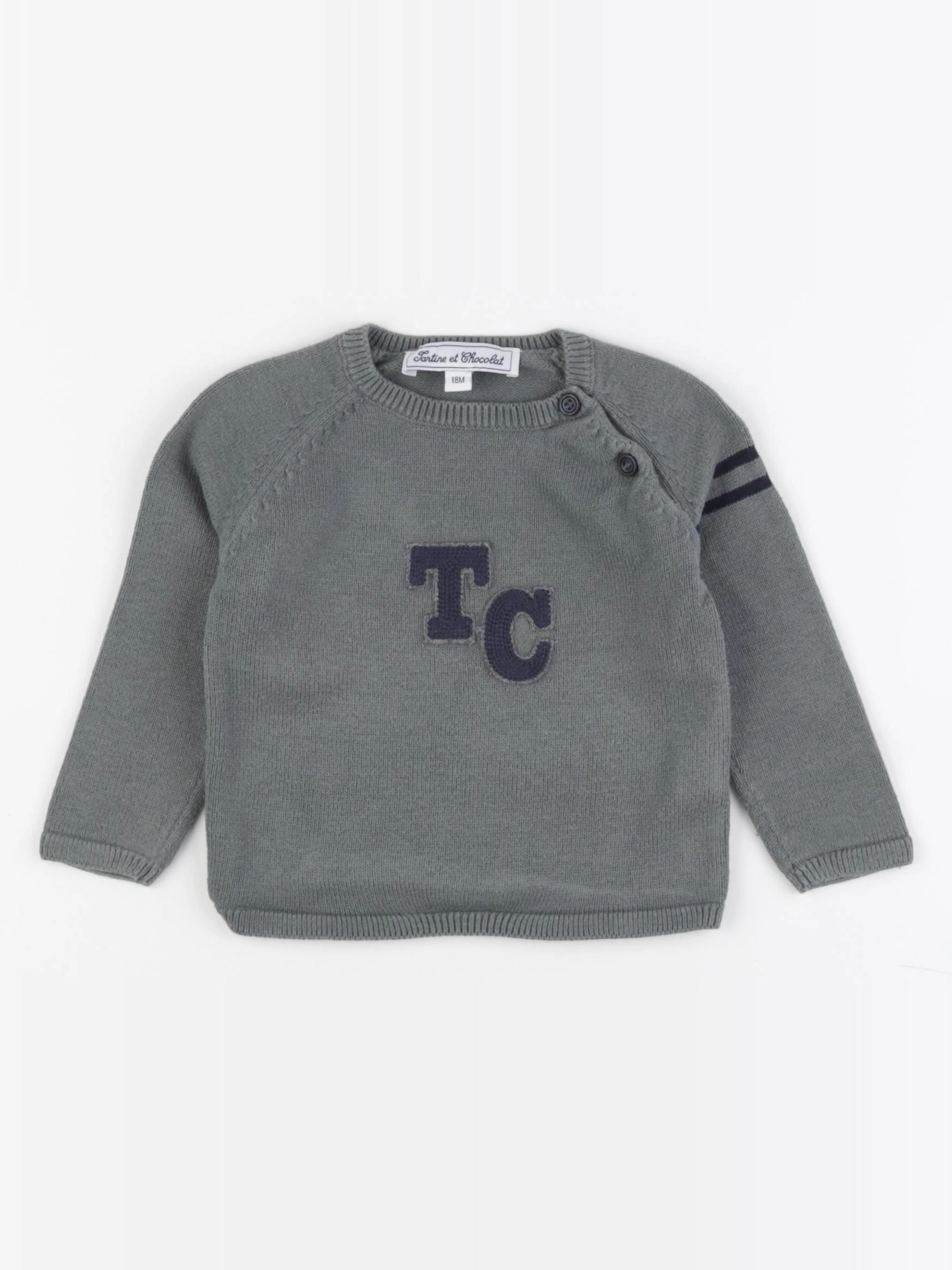 Tartine & Chocolat - pull vert - 18 mois