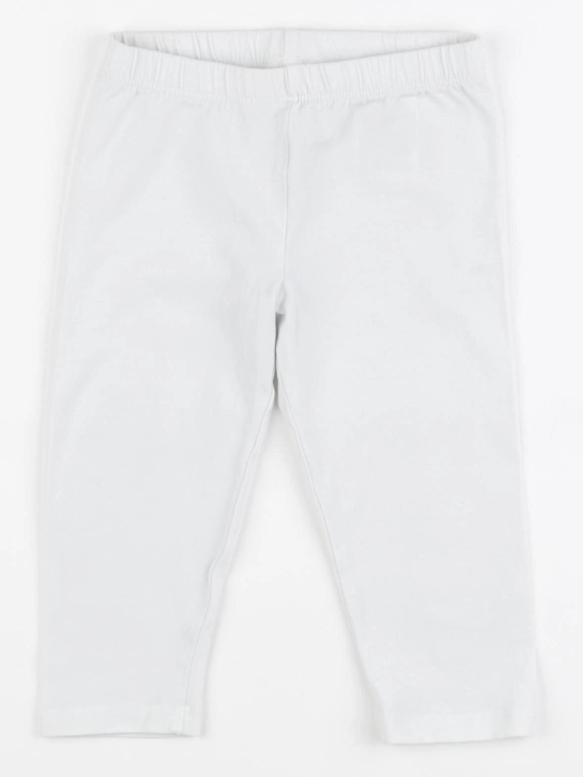 H&M - legging court blanc - 3/4 ans