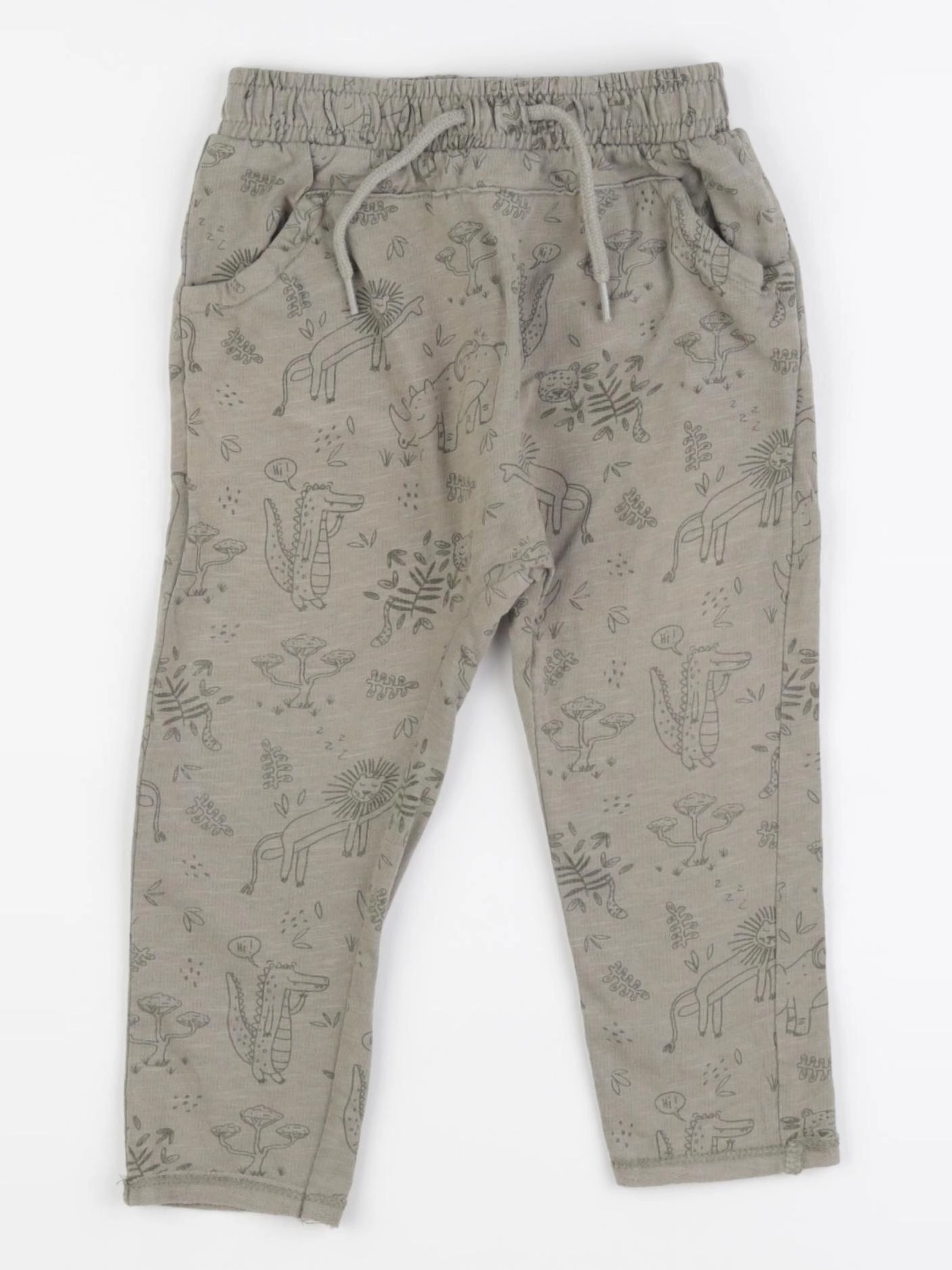 Vertbaudet - pantalon vert - 18 mois