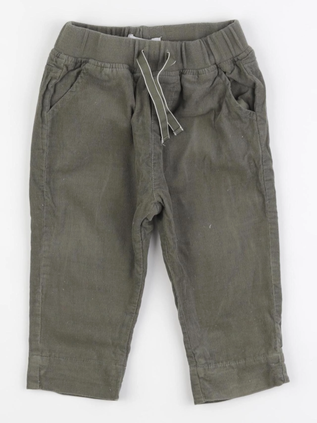 Vertbaudet - pantalon vert - 12 mois
