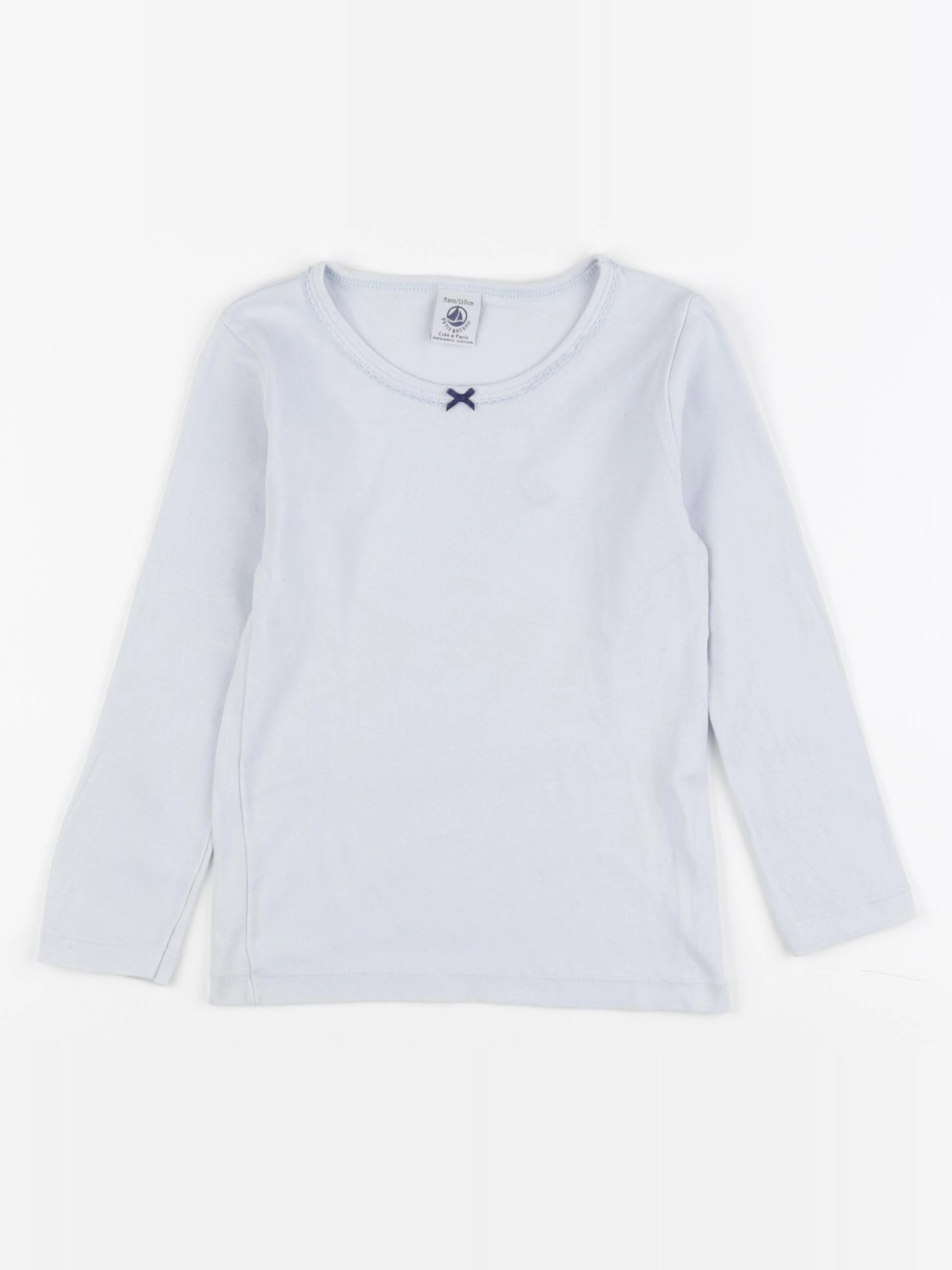 Petit Bateau - maillot de corps bleu - 5 ans