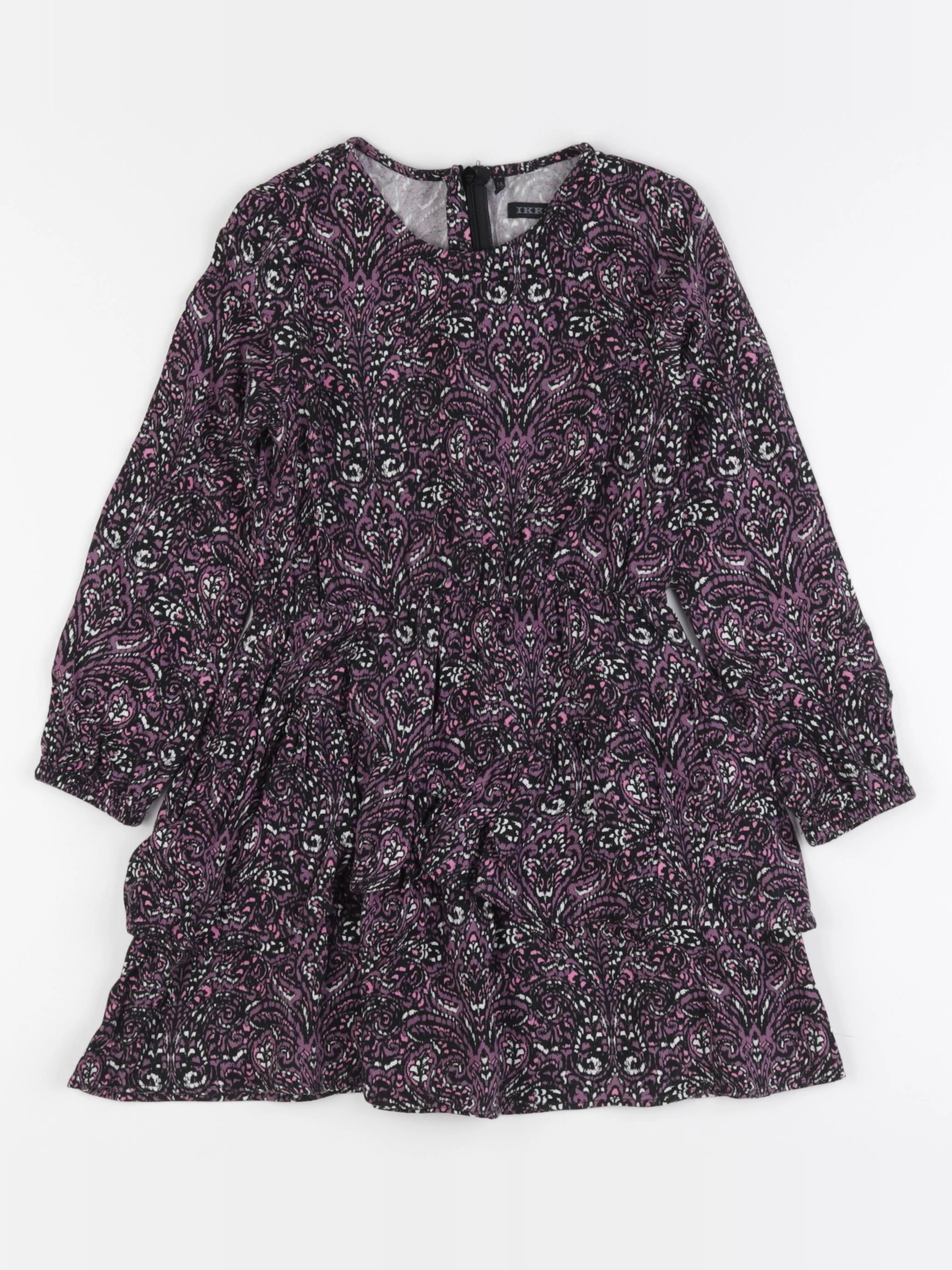 IKKS - robe noir, violet - 5 ans