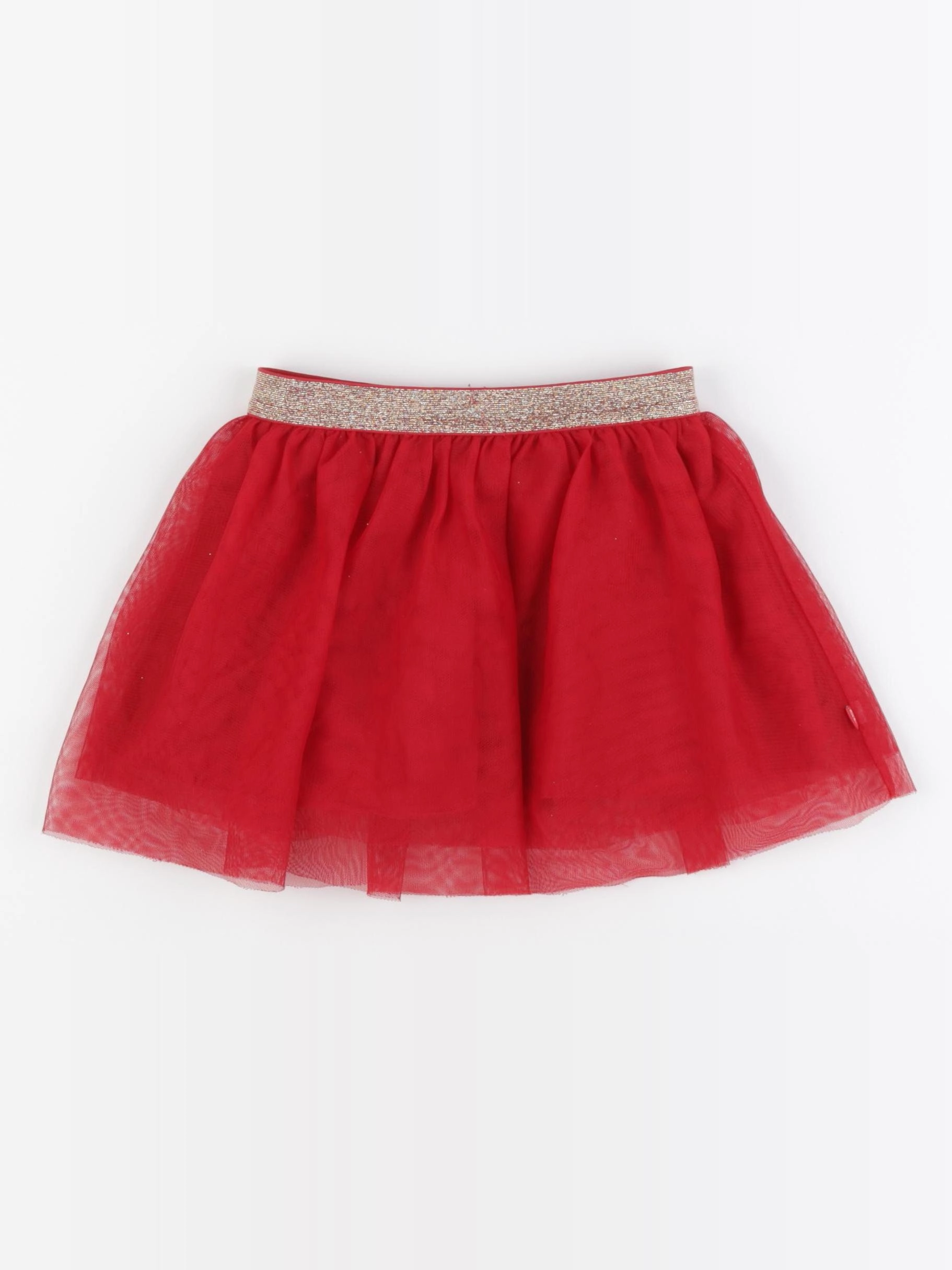 Okaidi - jupe rouge, or - 3 ans