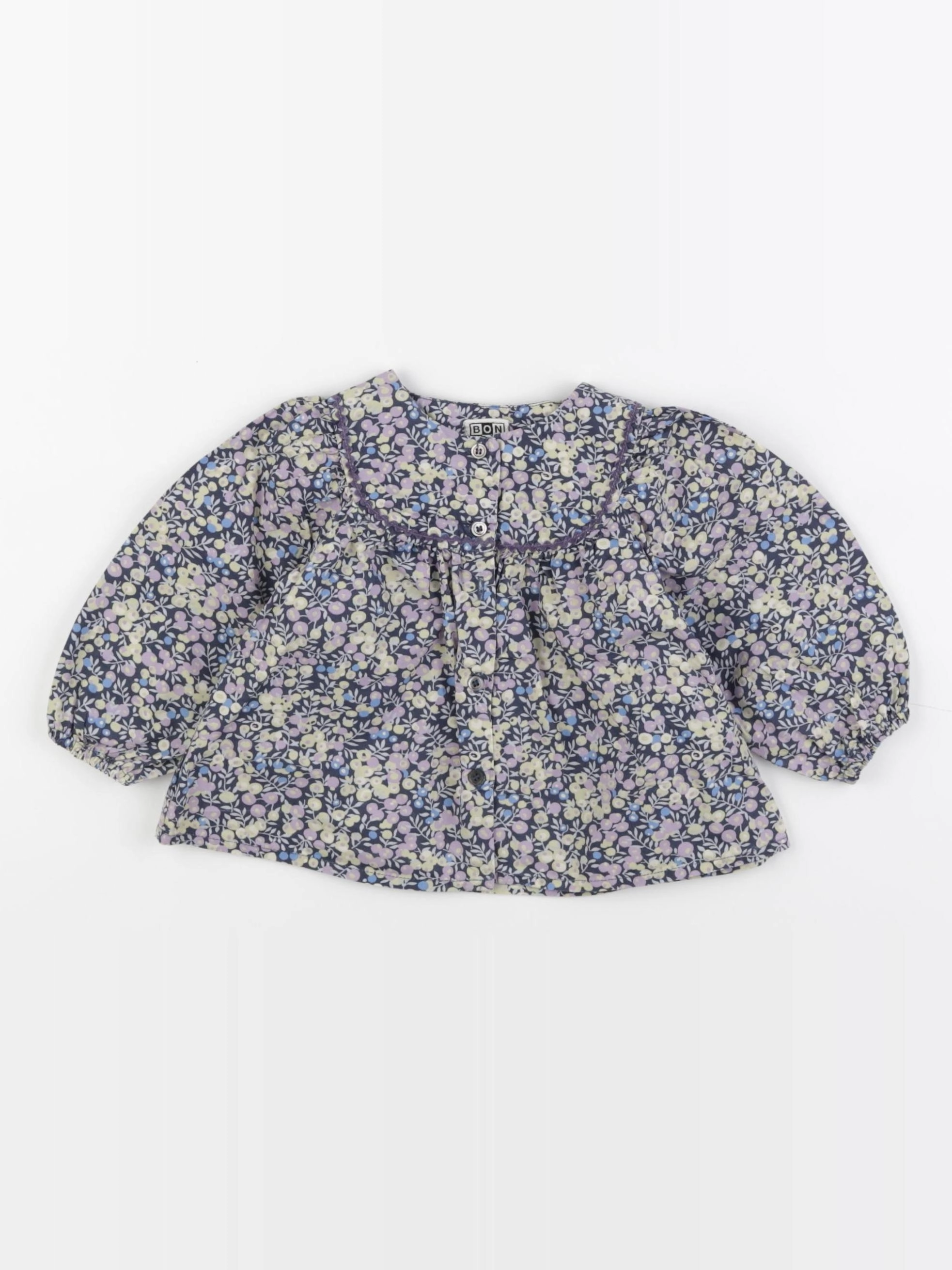 Bonton - blouse multicolore - 12 mois