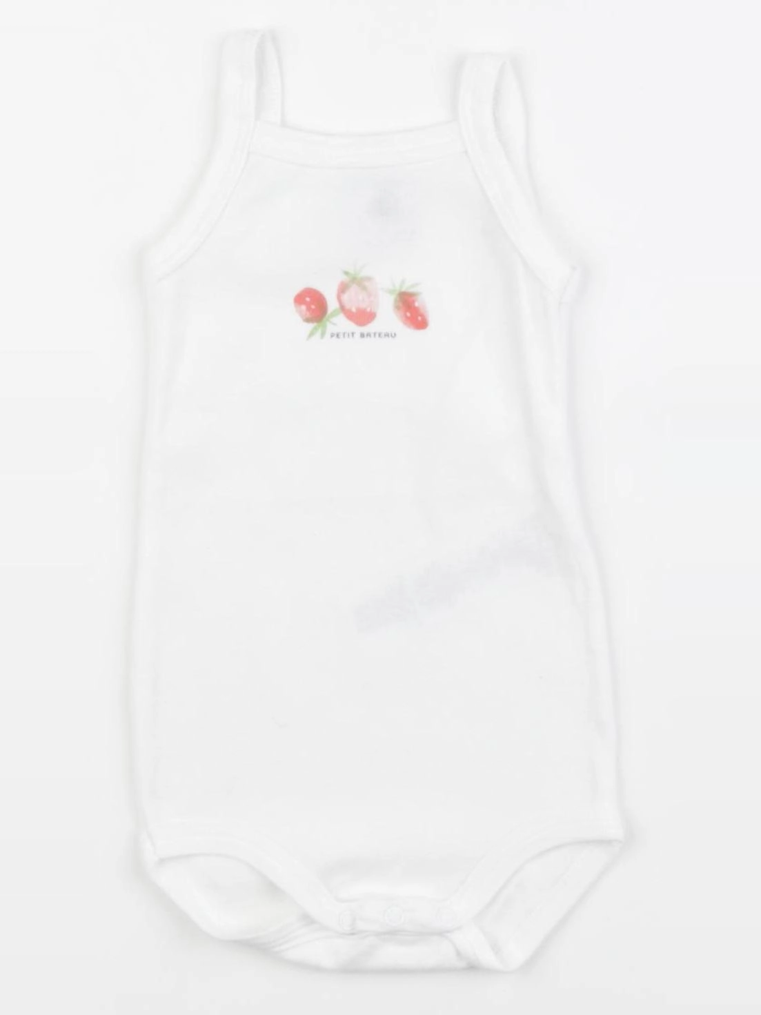 Petit Bateau - body blanc - 6 mois