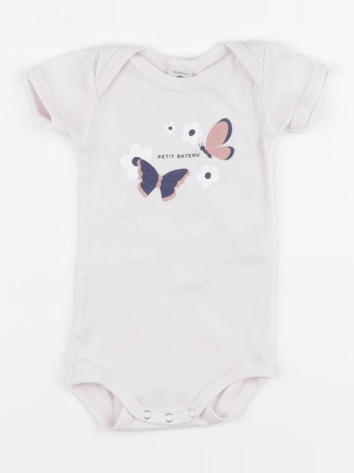 Petit Bateau - body rose - 3 mois