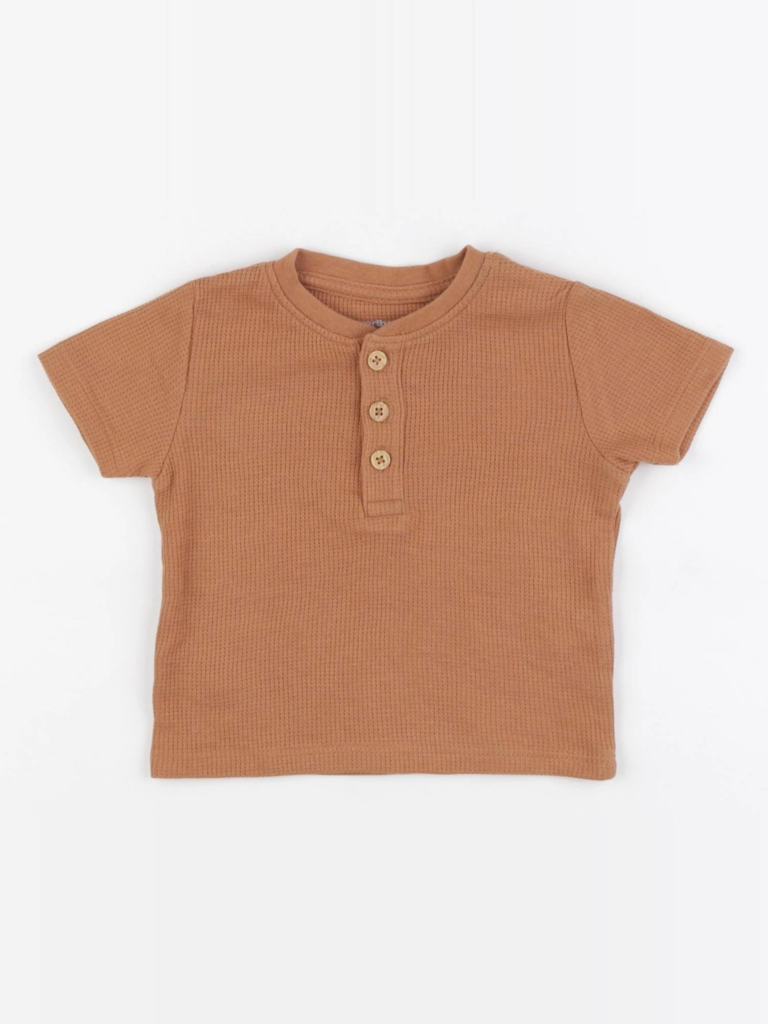 Vertbaudet - tee-shirt marron - 6 mois