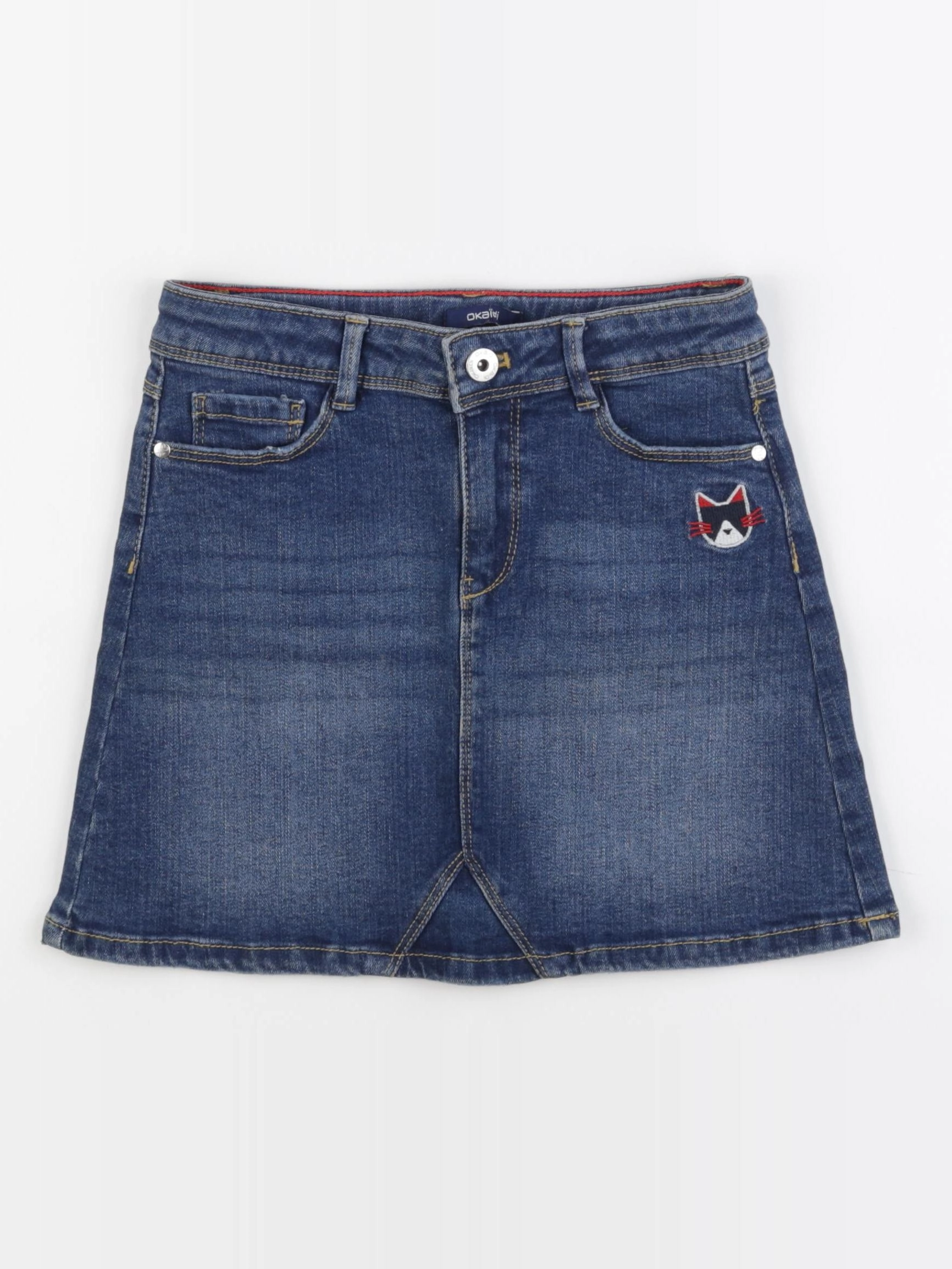 Okaidi - jupe bleu - 8 ans