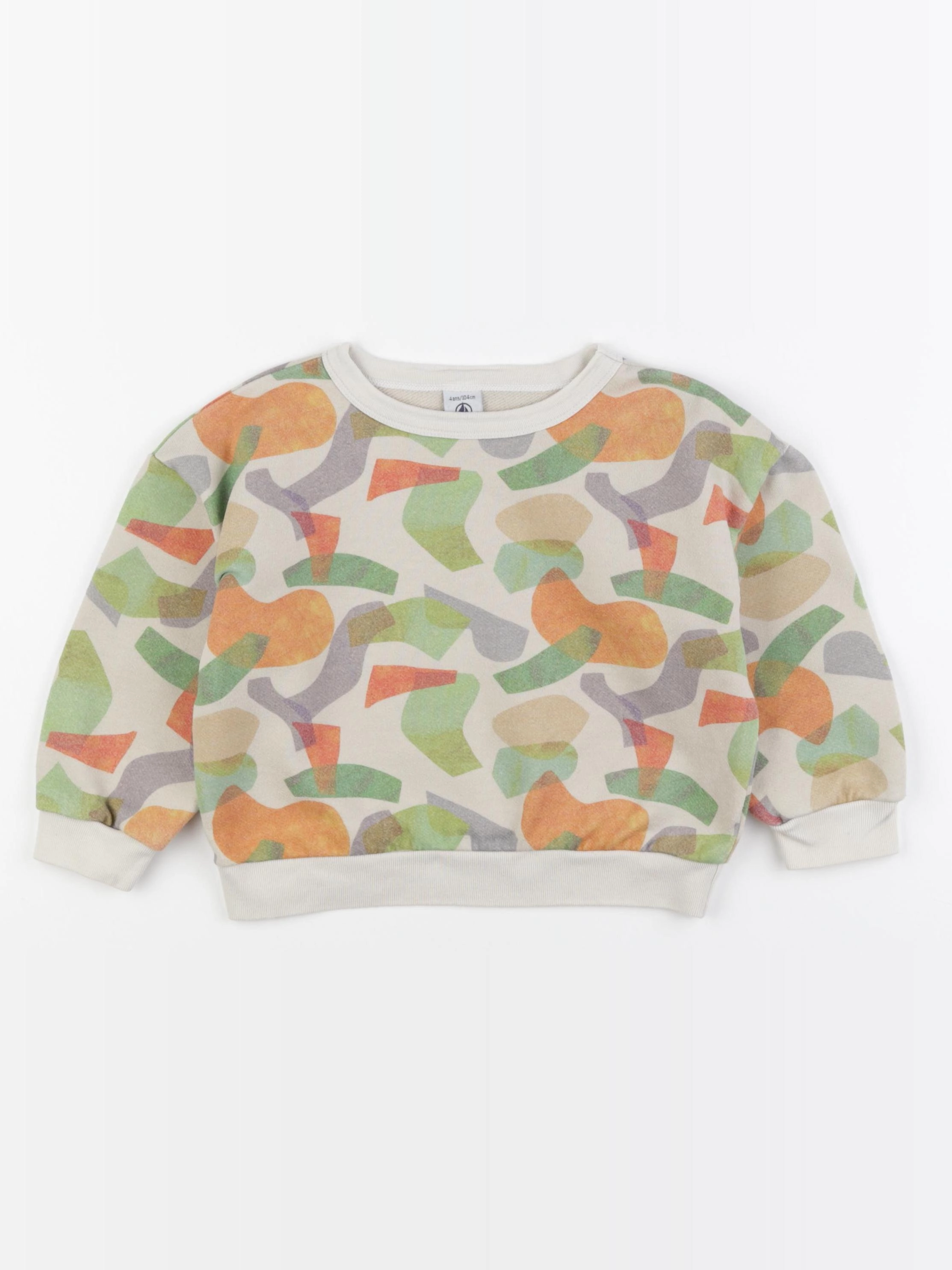 Petit Bateau - sweat multicolore - 4 ans