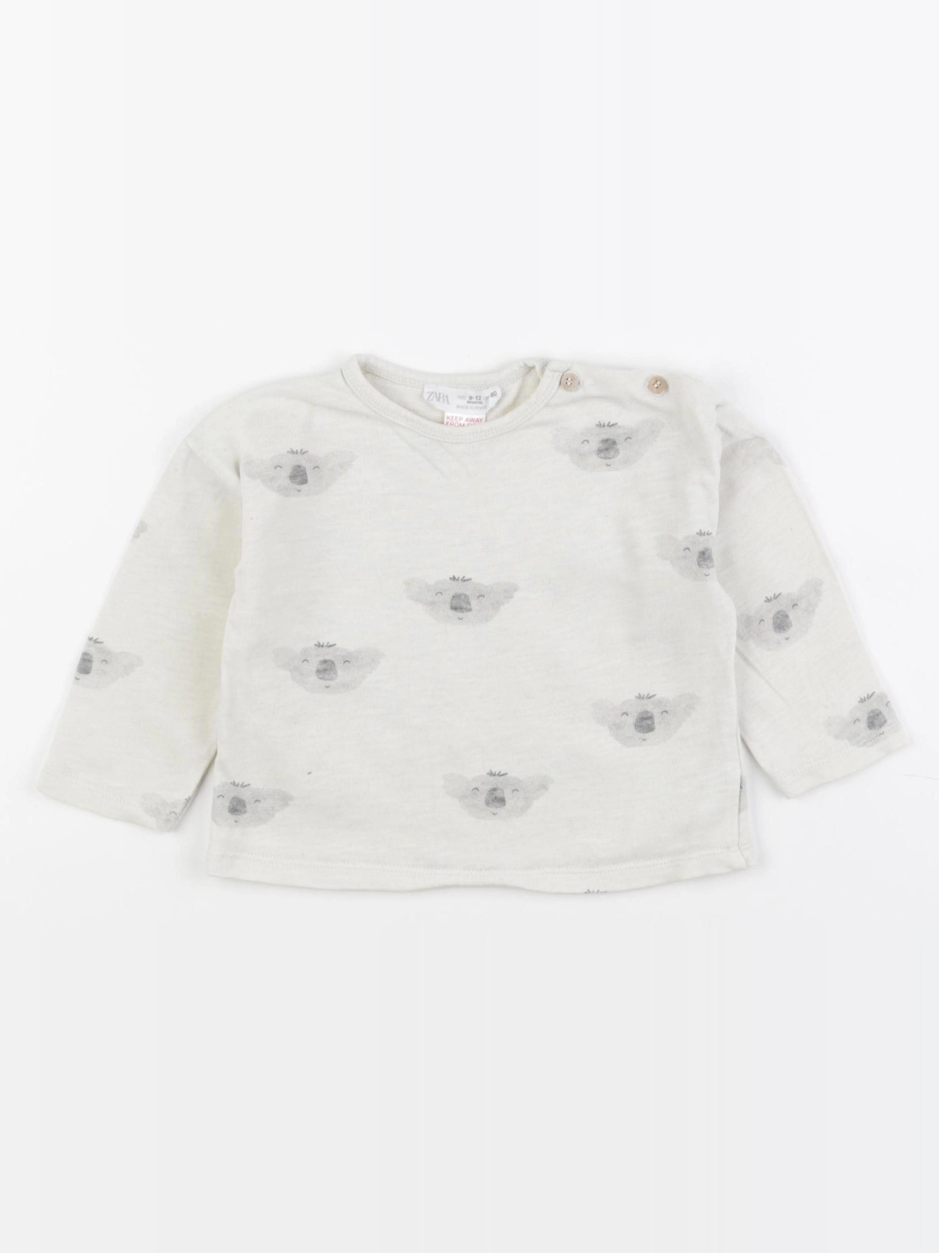 Zara - tee-shirt beige - 9/12 mois