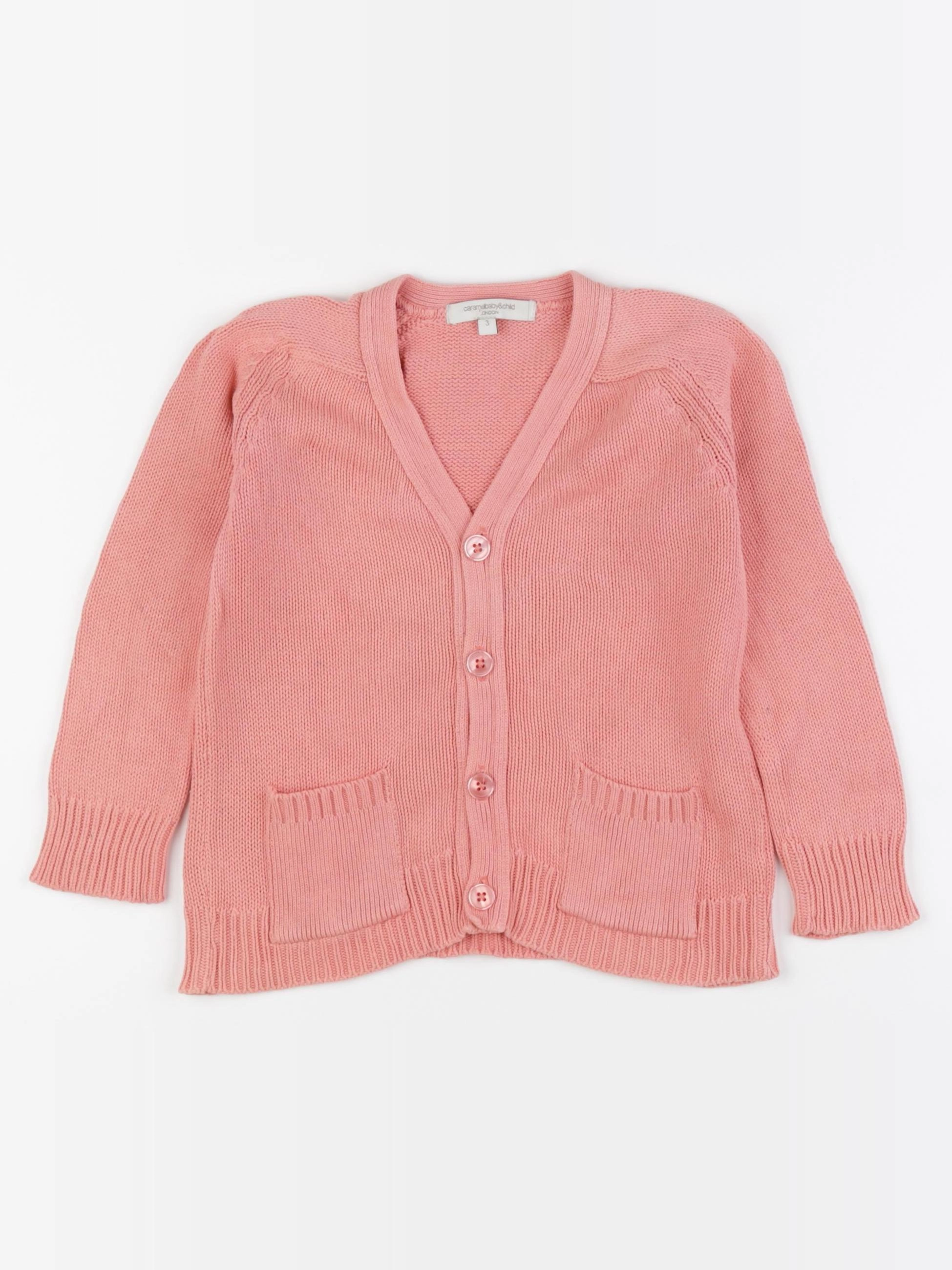 Caramel Baby & Child - gilet rose - 3 ans