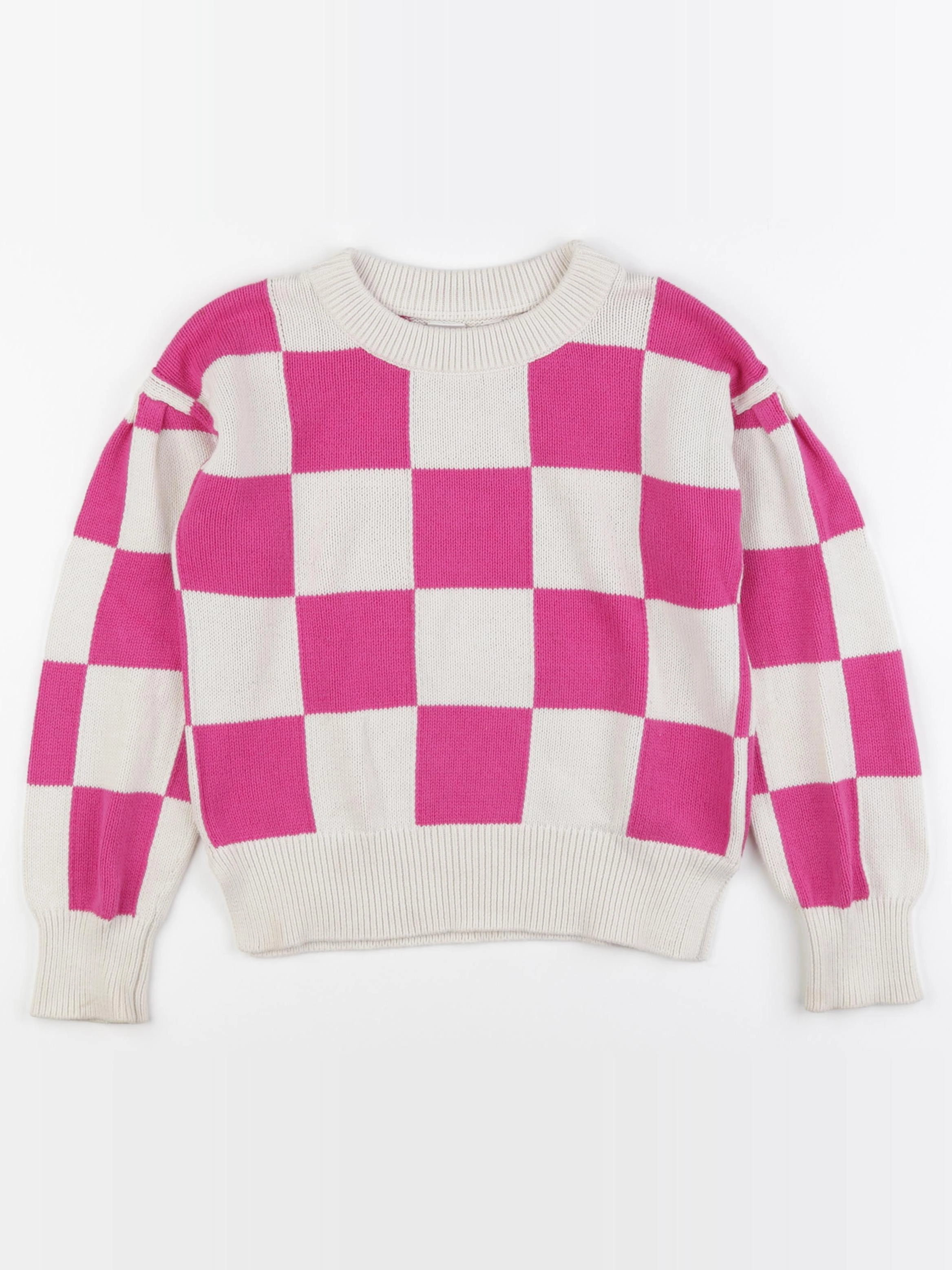 GAP - pull rose, beige - 8/9 ans