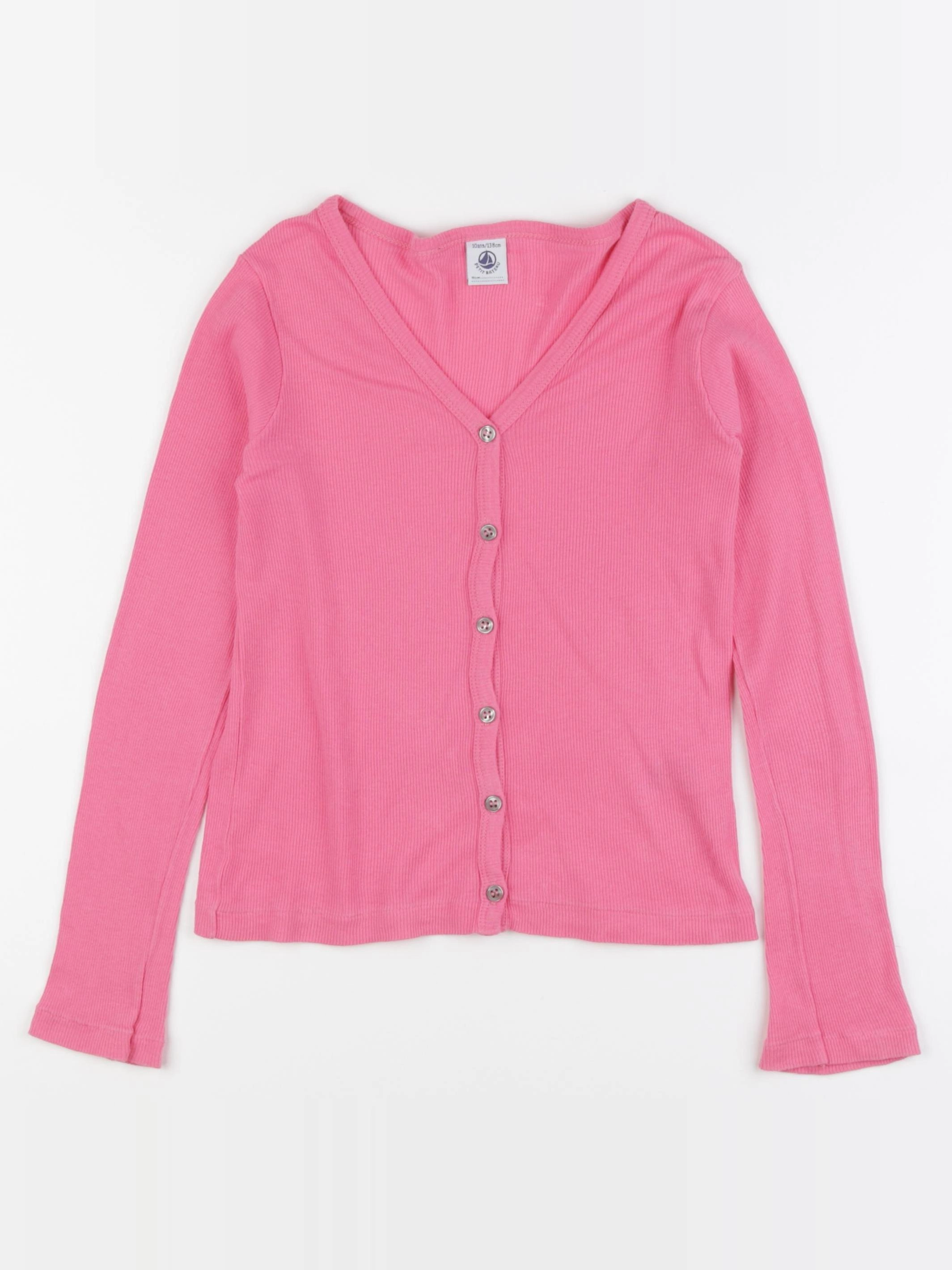 Petit Bateau - tee-shirt rose - 10 ans