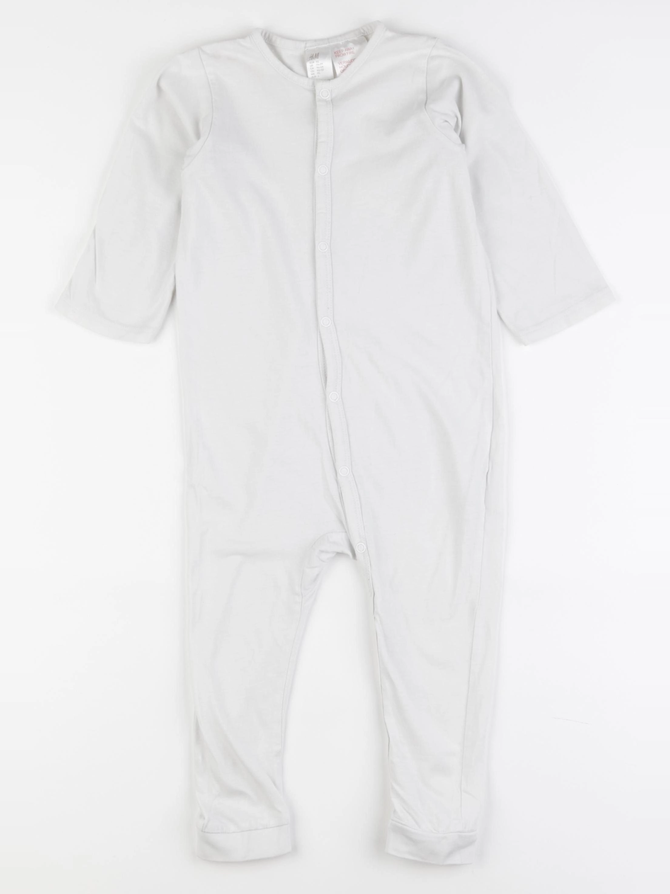 H&M - pyjama coton blanc - 18/24 mois