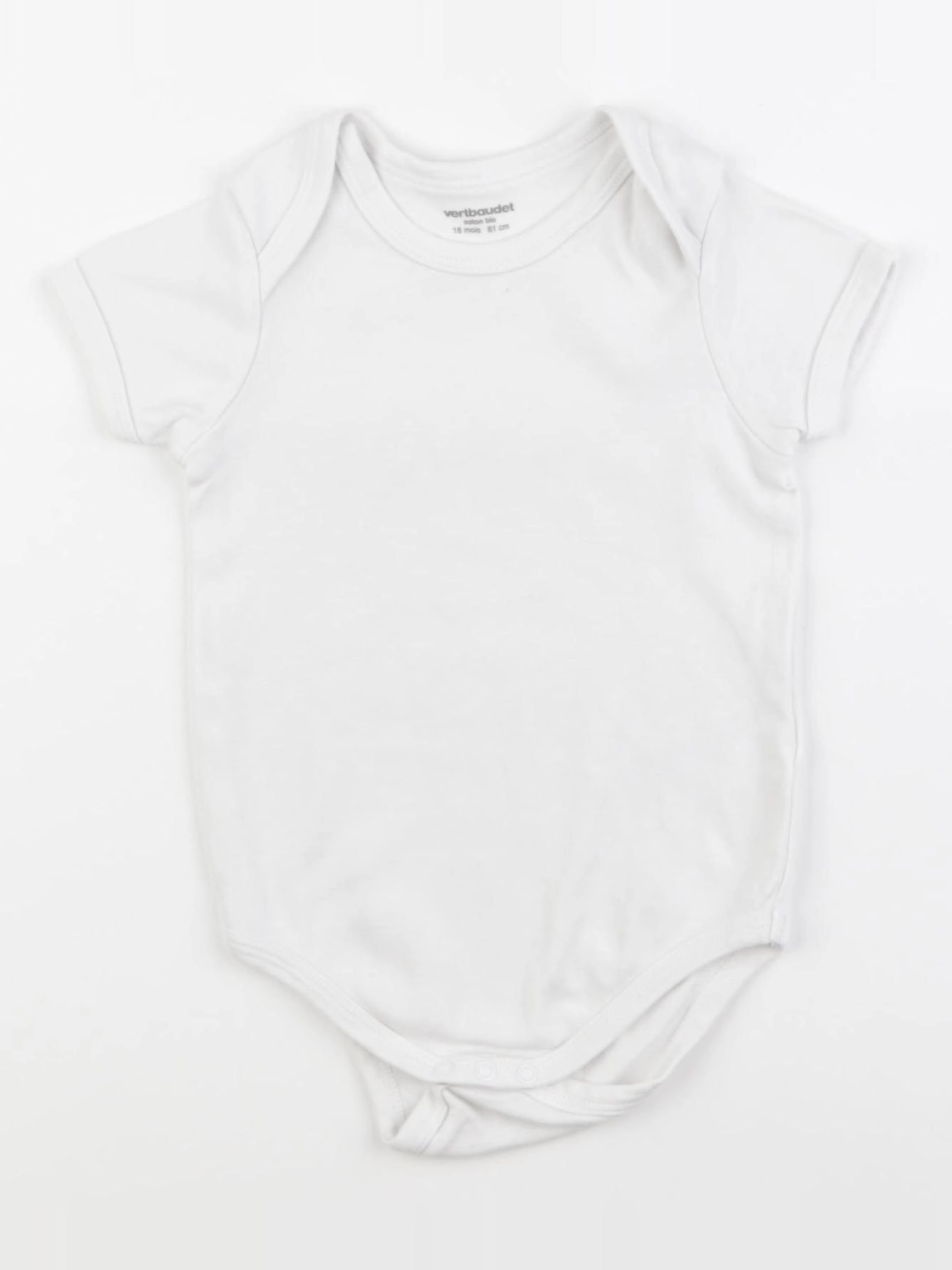 Vertbaudet - body blanc - 18 mois