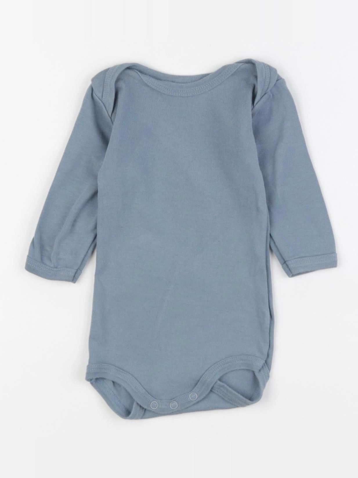 Petit Bateau - body bleu - 3 mois