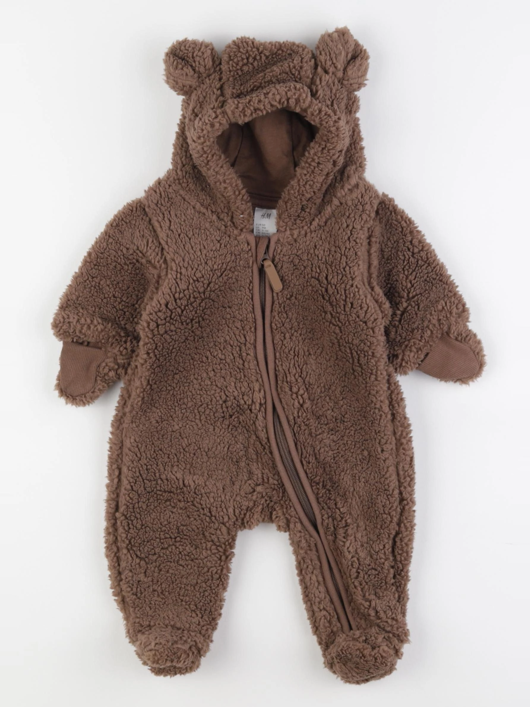 H&M - combi-pilote marron - 0/1 mois
