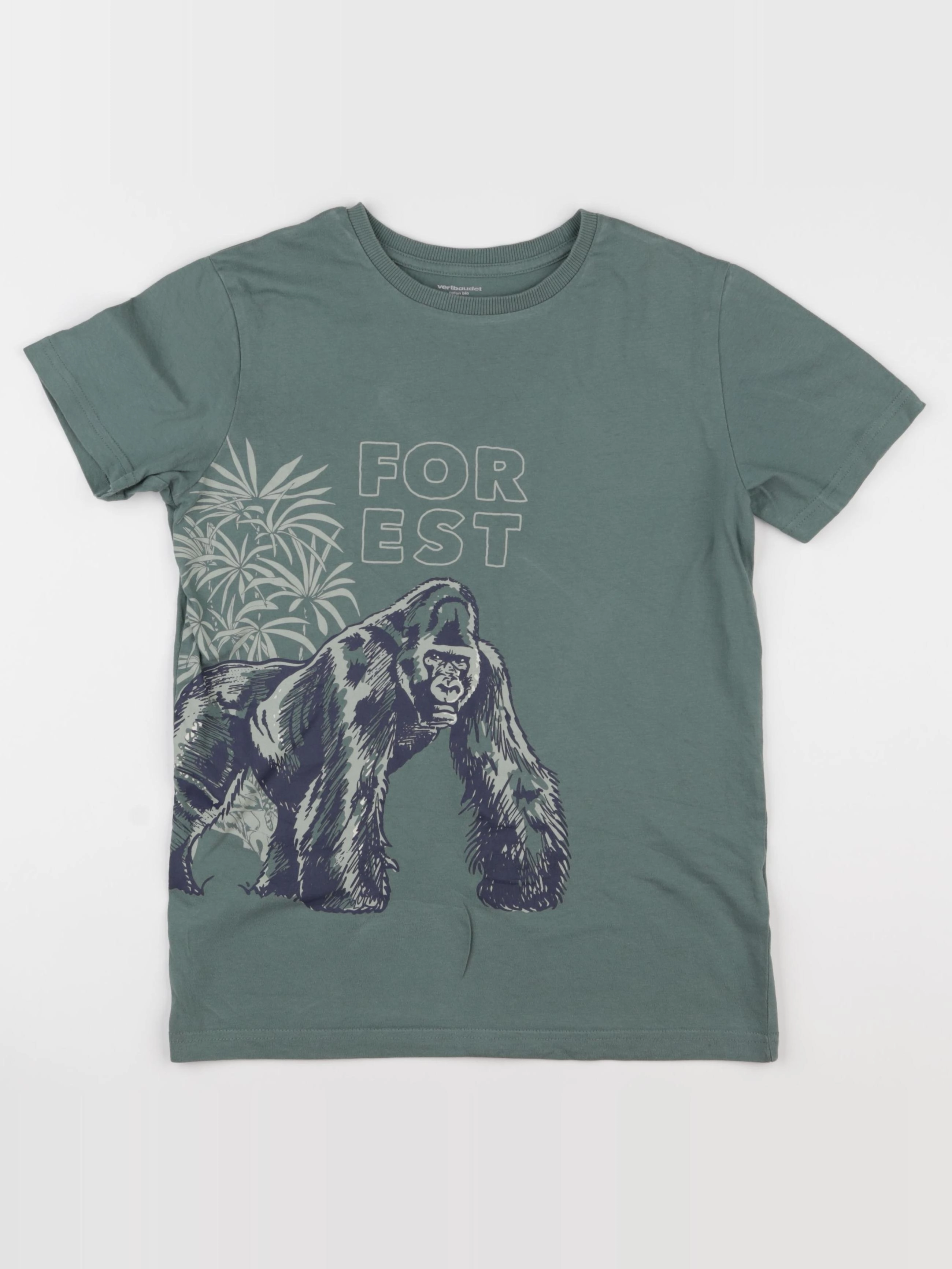 Vertbaudet - tee-shirt vert - 12 ans