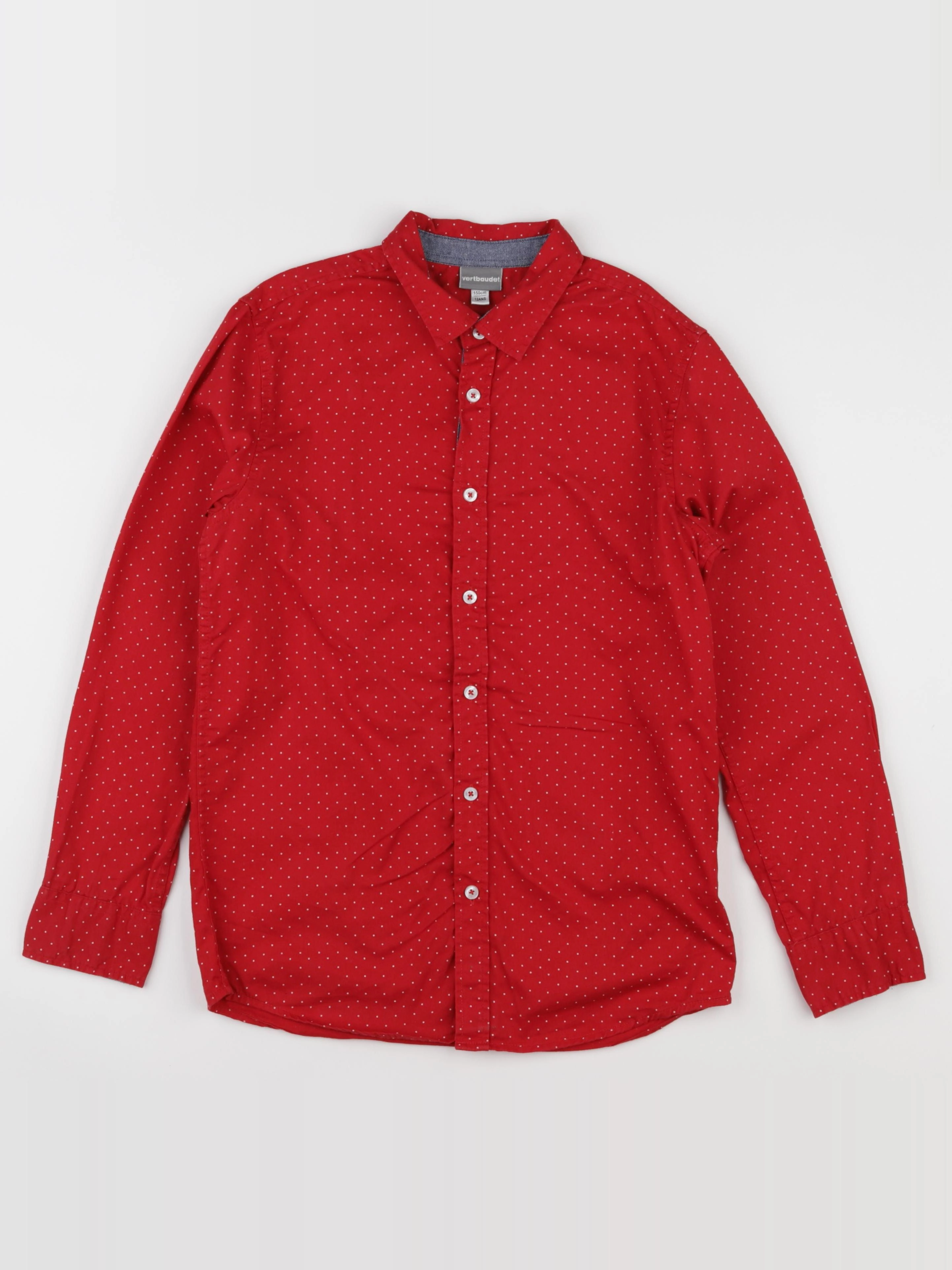Vertbaudet - chemise rouge - 12 ans