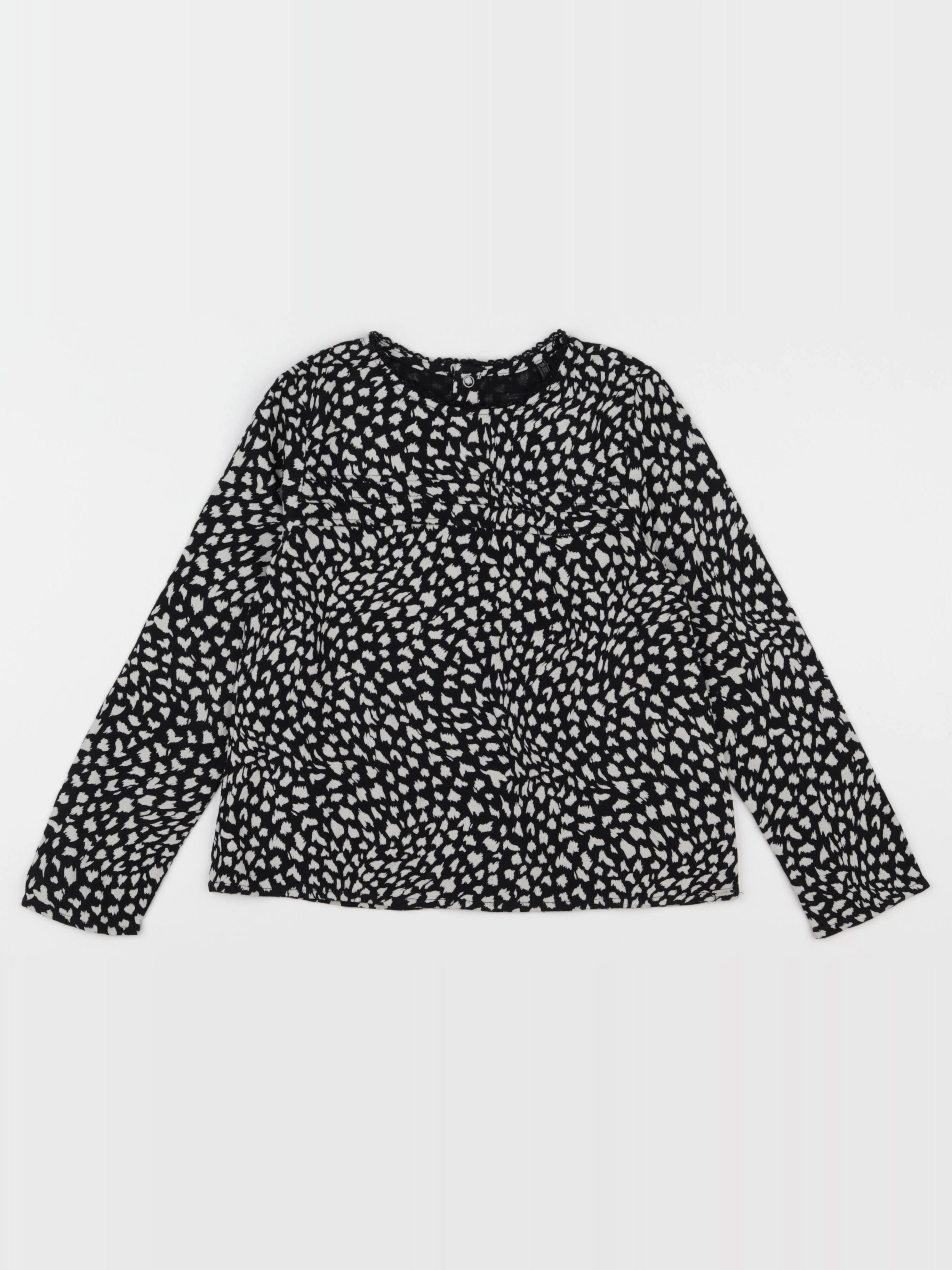 IKKS - blouse blanc, noir - 6 ans