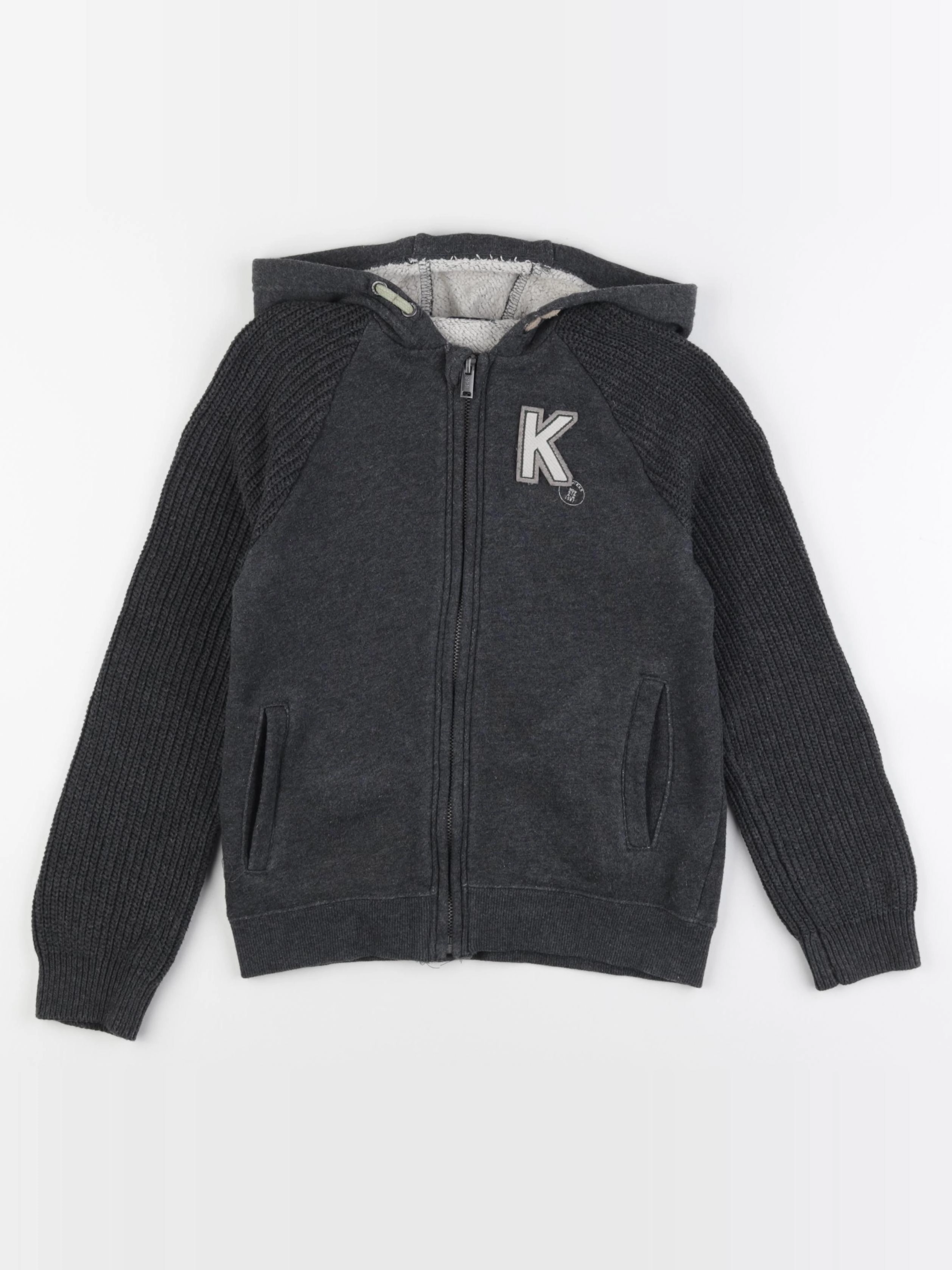 IKKS - sweat gris - 8 ans