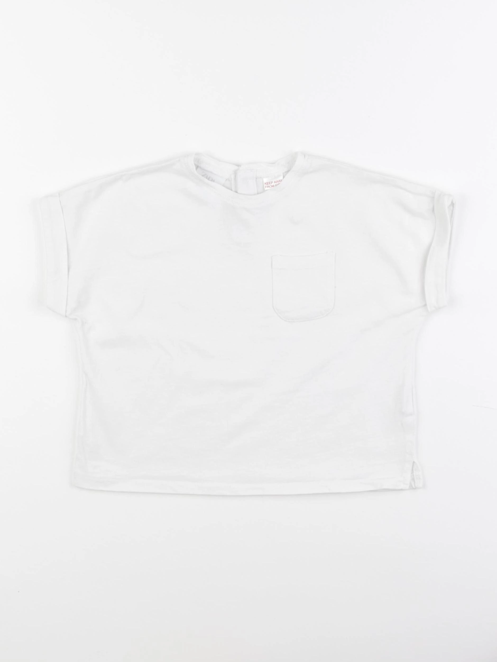Zara - tee-shirt blanc - 12/18 mois