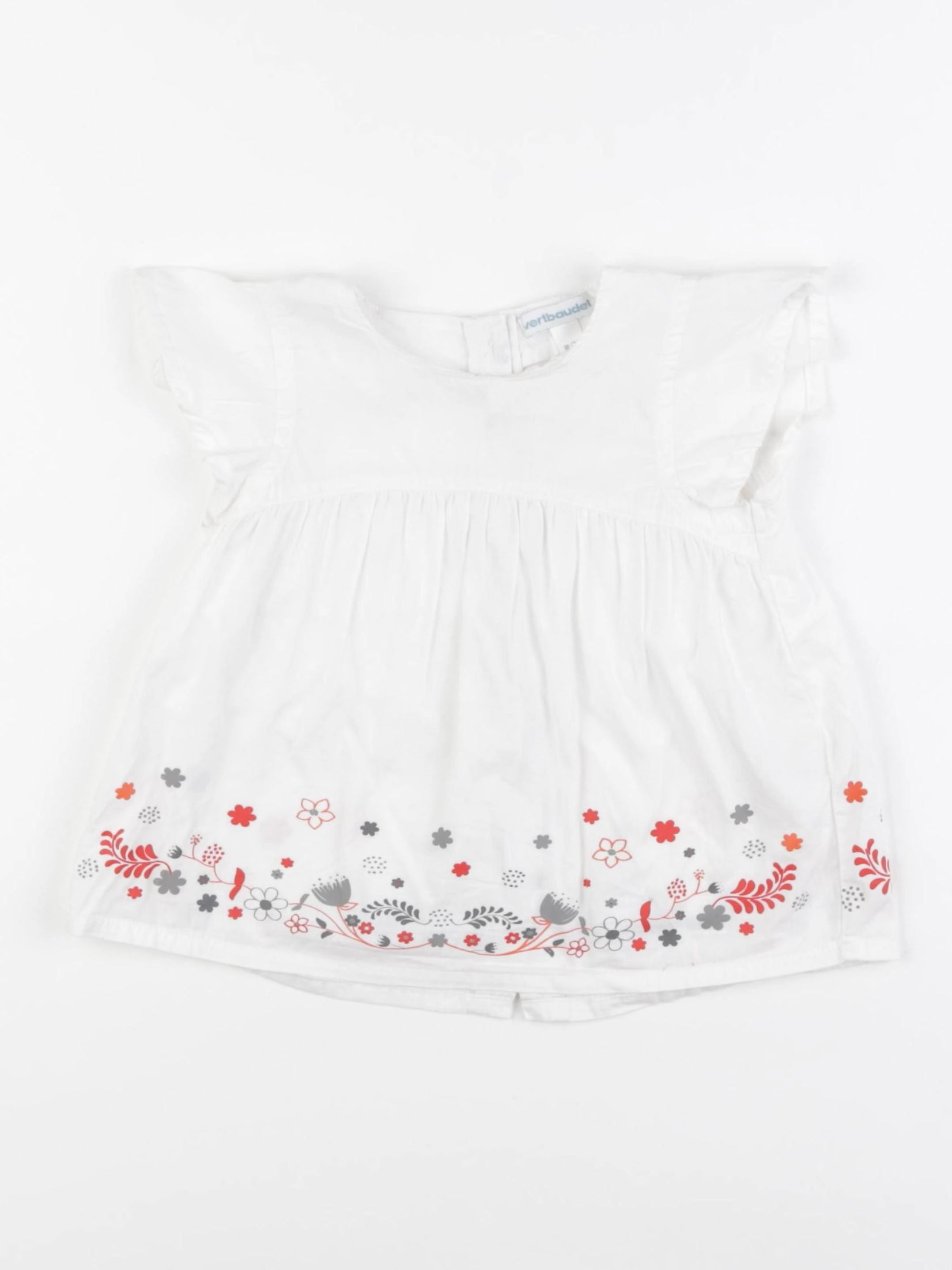 Vertbaudet - robe blanc - 24 mois